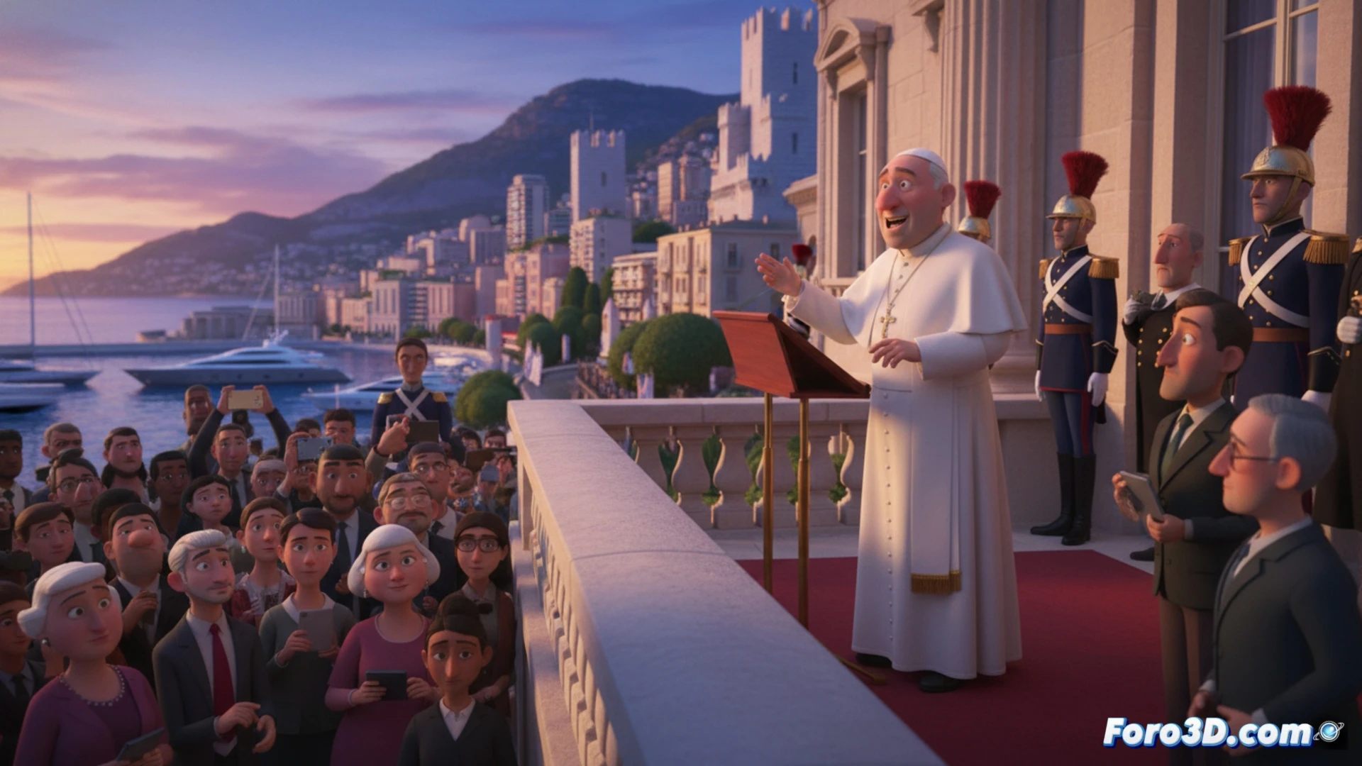 Análisis Visual del Discurso del Papa en Mónaco sobre Desigualdad