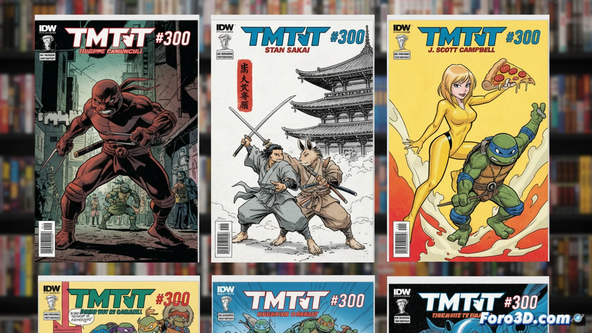 Arte de cómic TMNT 300 como inspiración para desarrollo de videojuegos