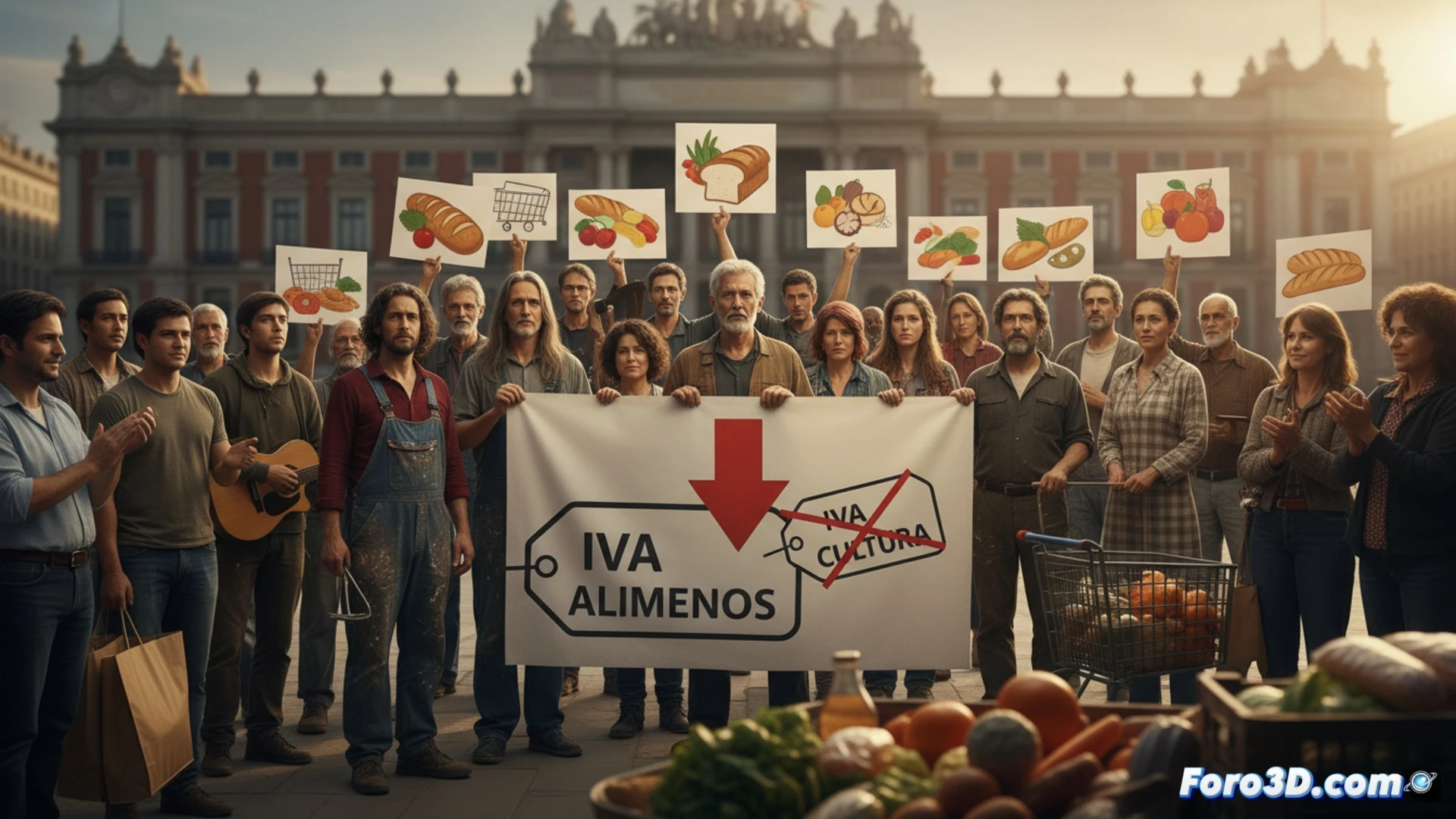 Artistas cambian prioridad: piden bajar IVA alimentos antes que cultura