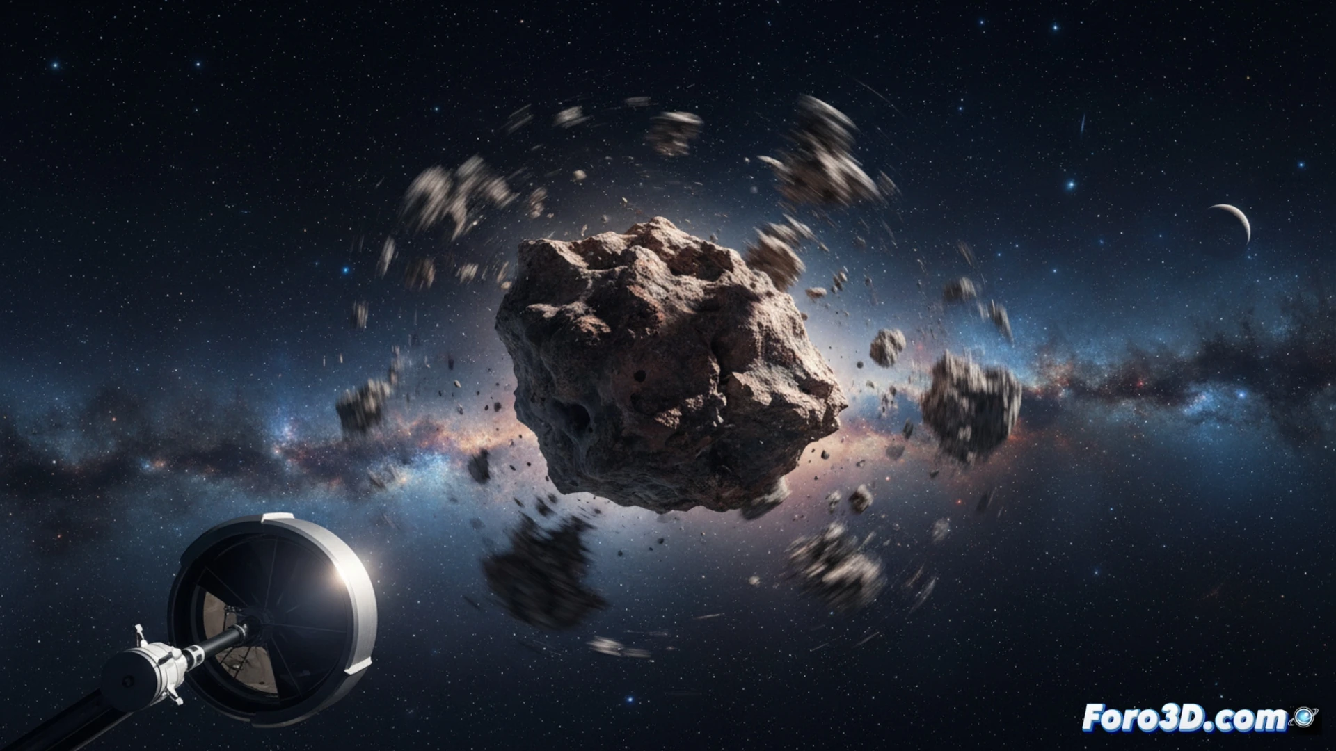 Asteroide de 710 metros gira a velocidad récord, desafiando modelos