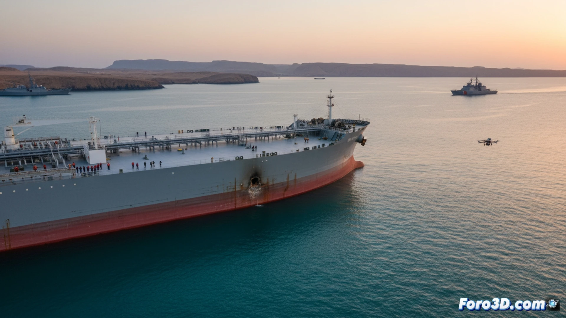 Ataque a buque cisterna cerca del estrecho de Ormuz sin daños graves