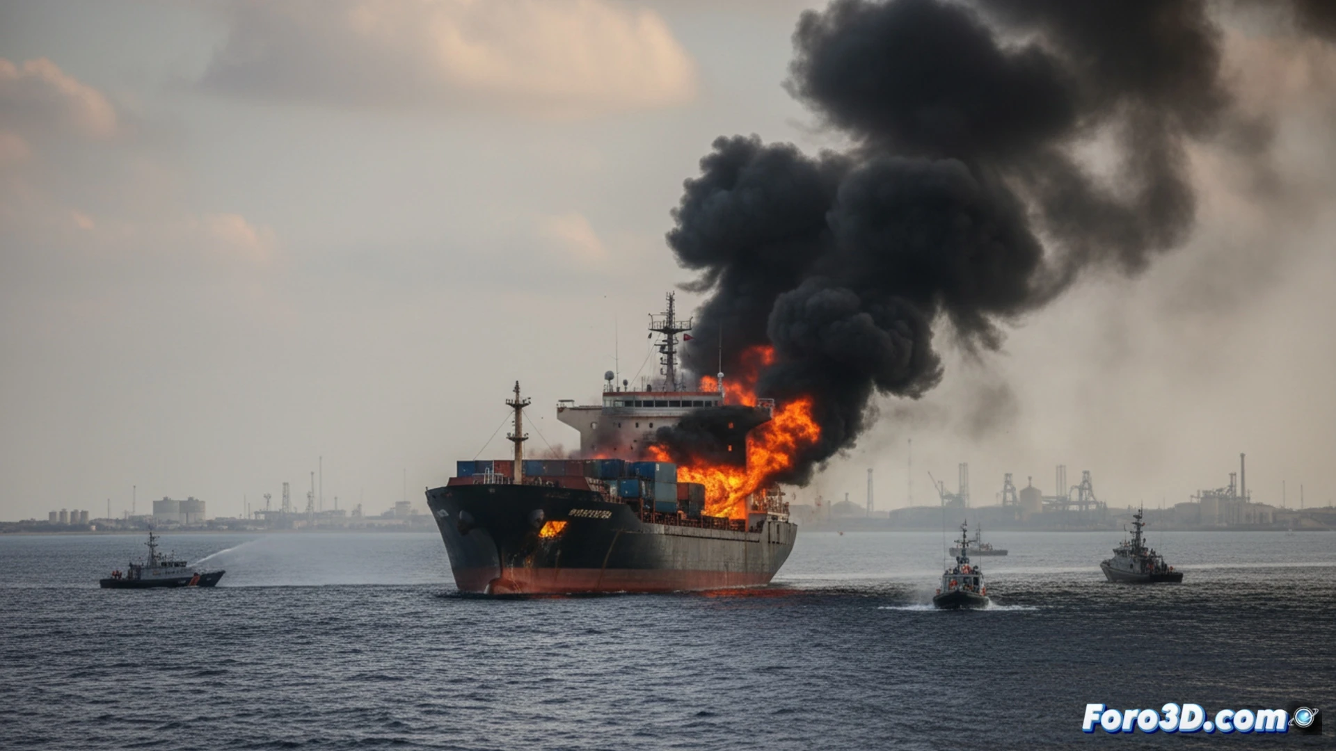 Ataque a buque mercante cerca del estrecho de Ormuz