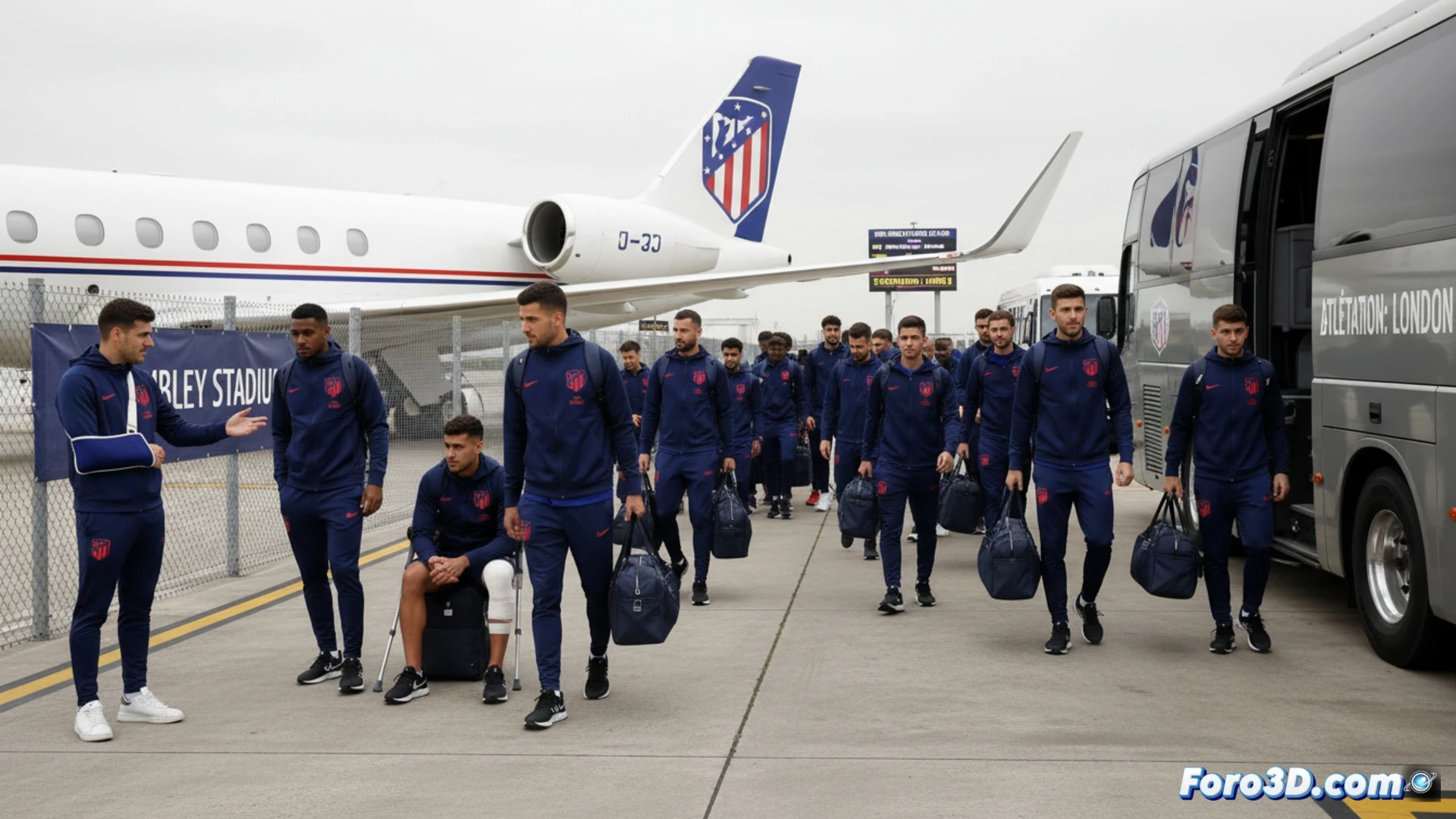 El Atlético llega a Londres para la vuelta ante el Tottenham, con bajas importantes como Oblak y Barrios, pero con el ánimo de defender su ventaja.