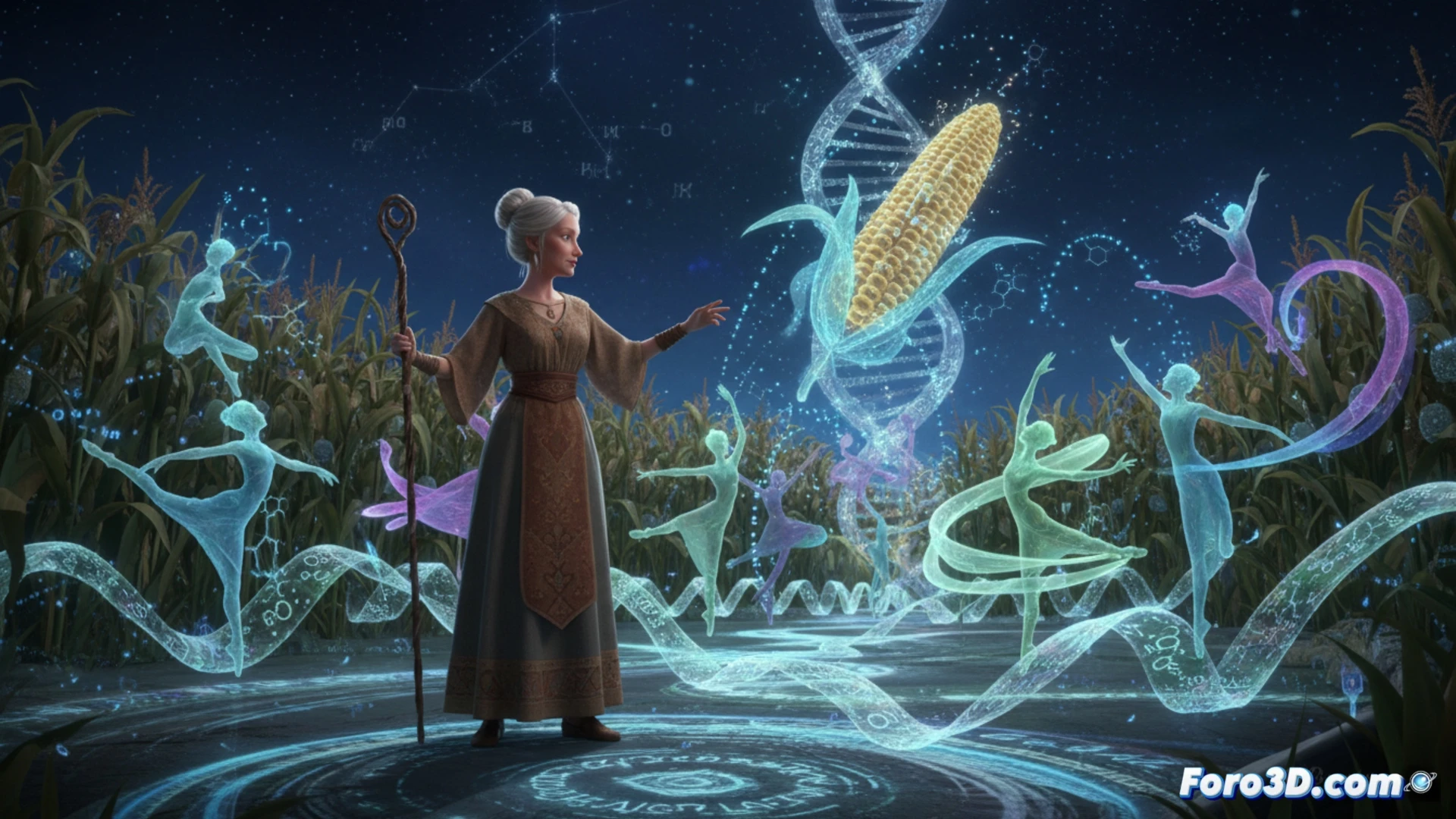 Barbara McClintock: La Bailarina de los Genes en Animación 3D