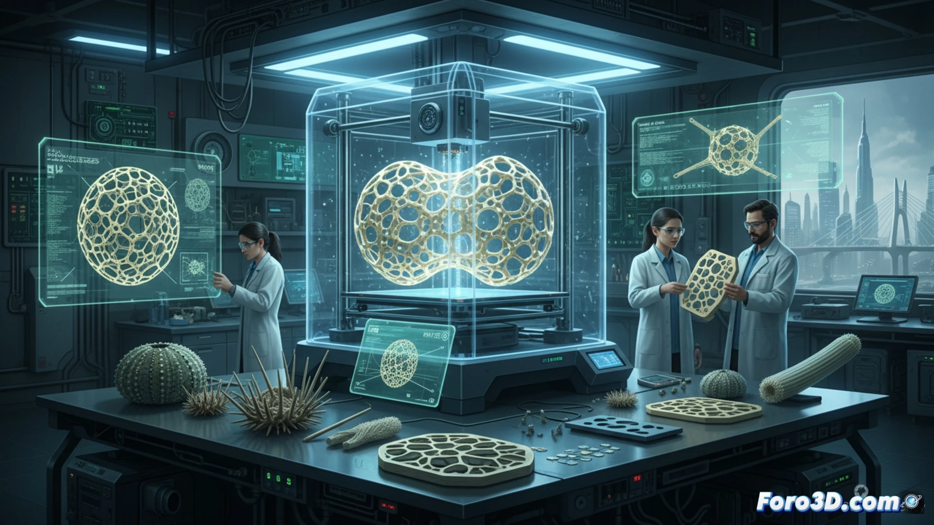 Biomímesis y 3D: Materiales inspirados en erizos de mar