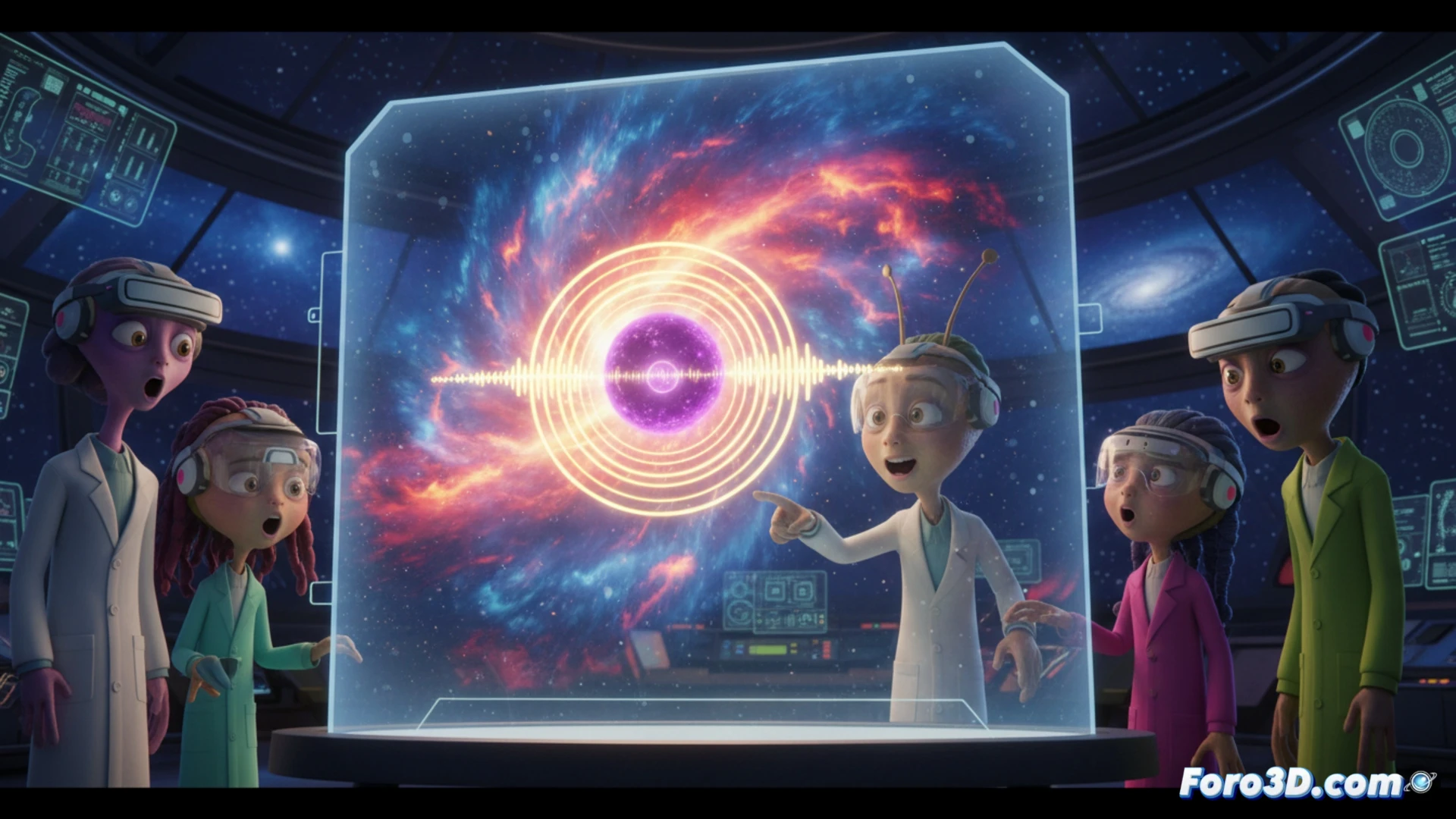 Blender ilustra un magnetar naciente en la portada de Nature