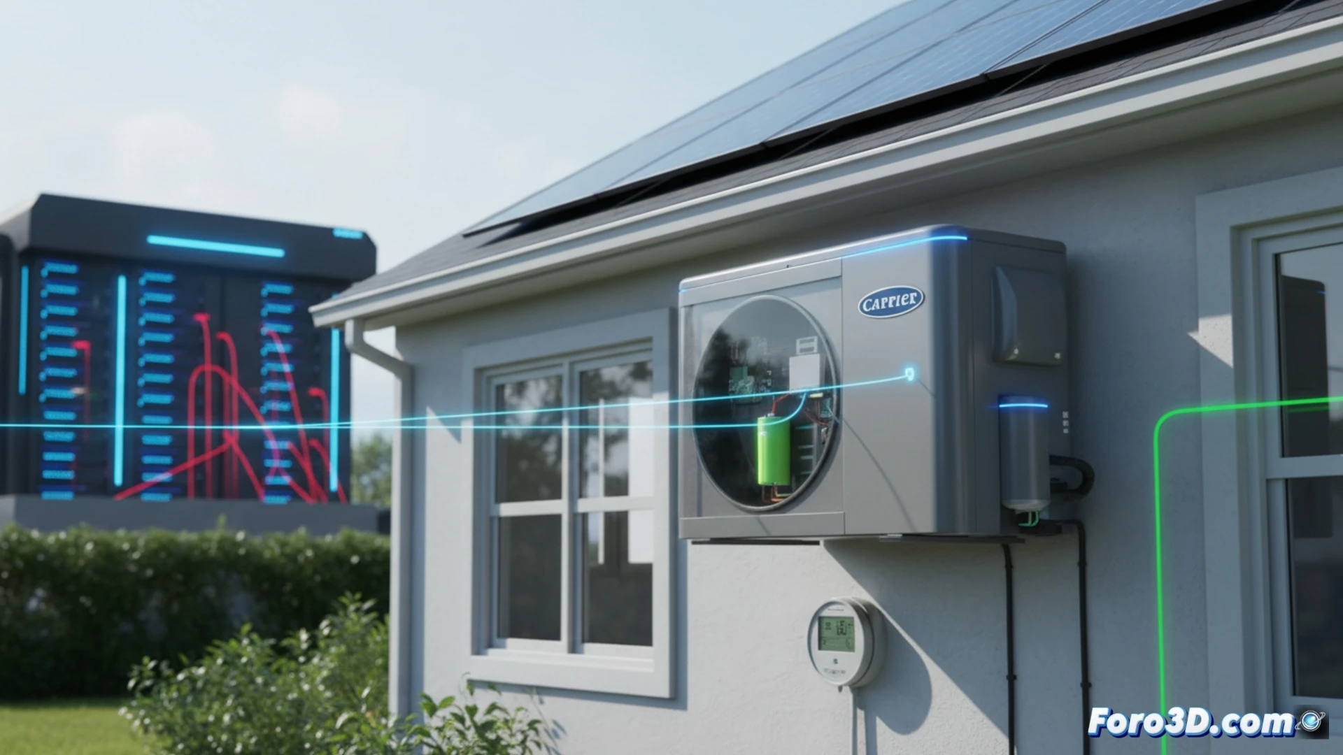 Carrier prueba climatización con batería: un gemelo digital en acción