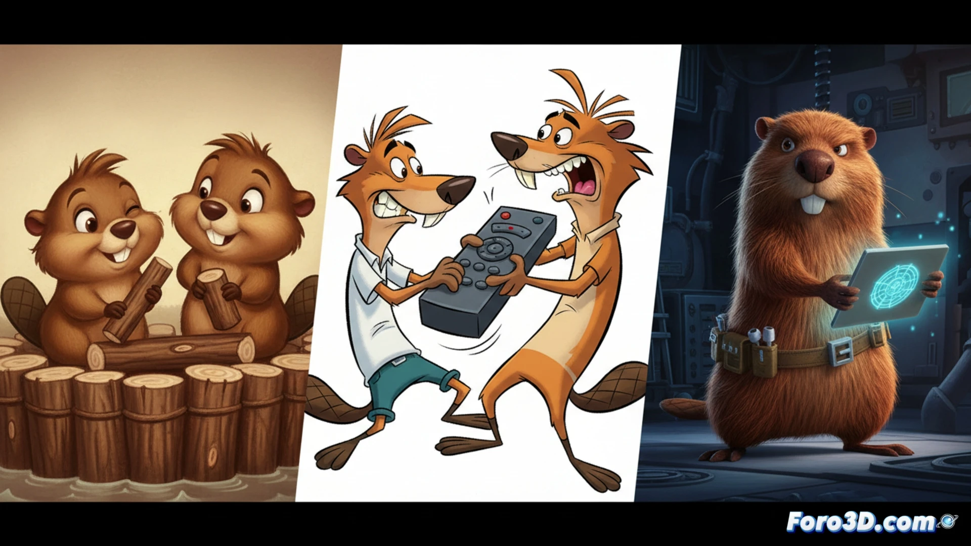 Castores animados: de cortos clásicos a Hoppers de Pixar