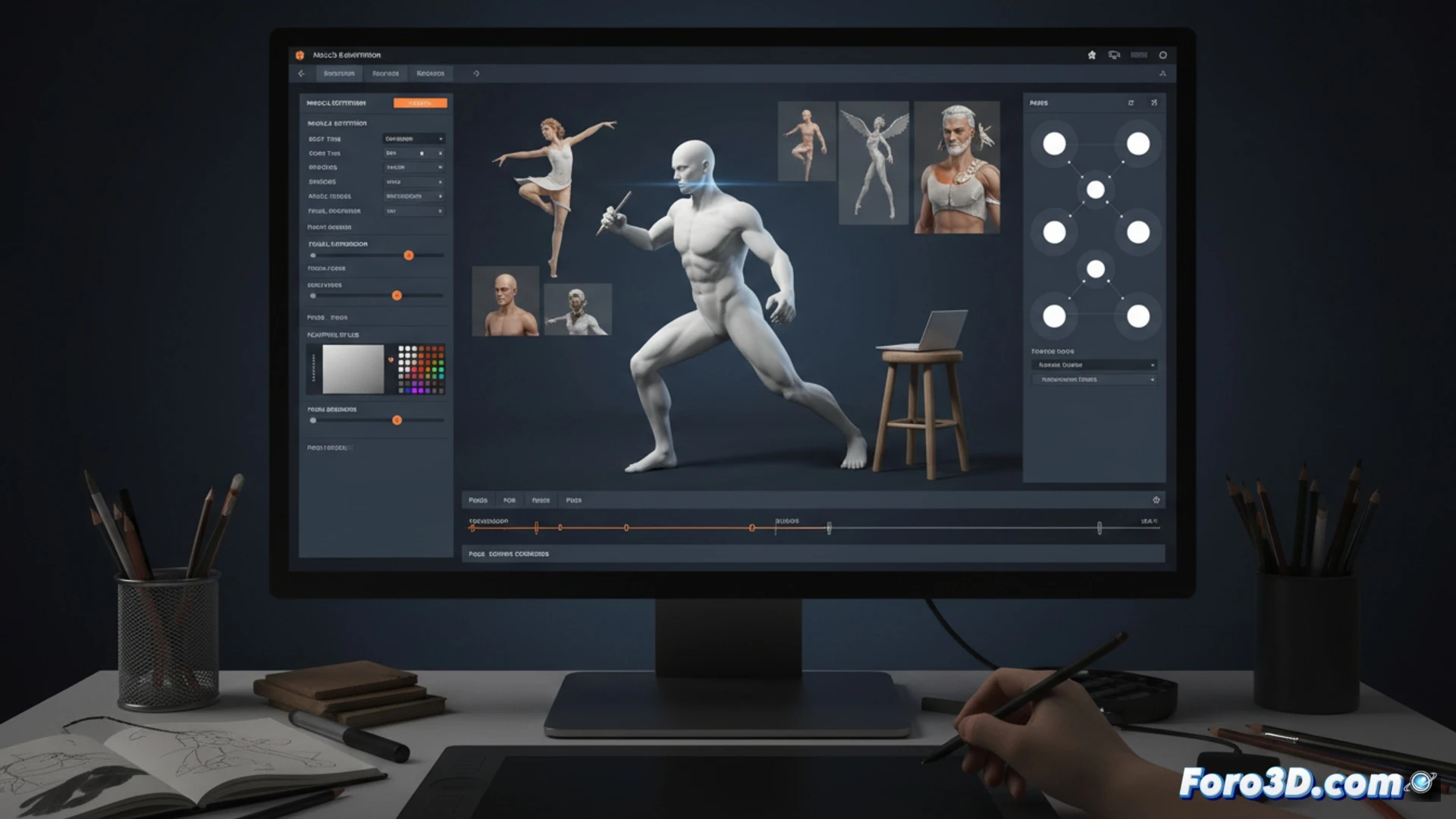 Check Out HAELE 3D – Pose Studio Max, a Reference Tool for Artists