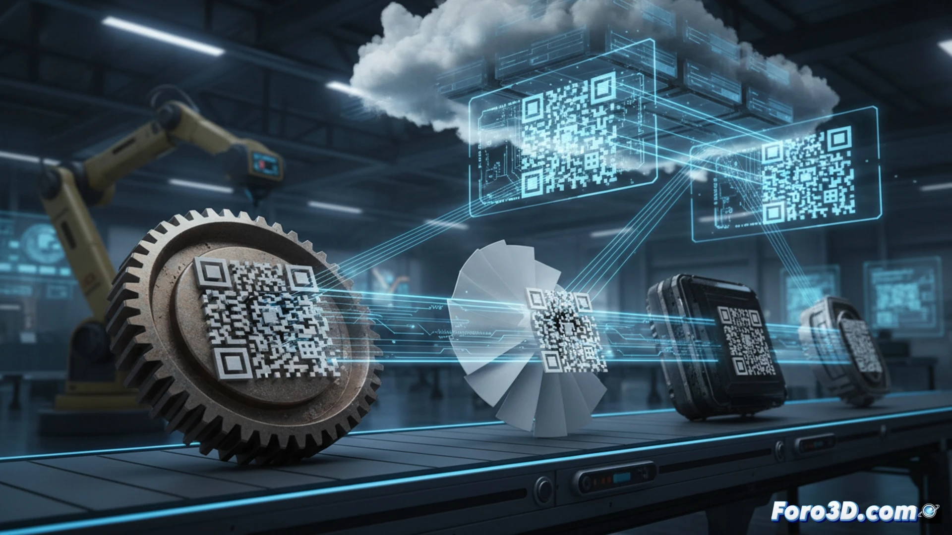 Códigos QR impresos en 3D: el puente físico hacia el gemelo digital