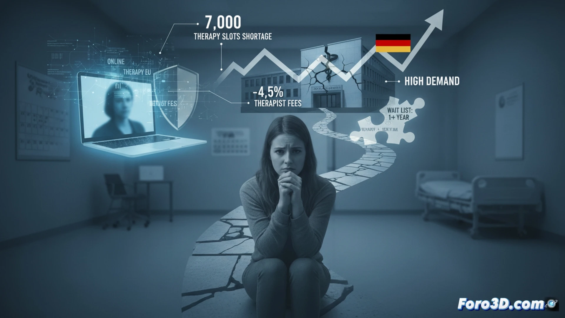 Crisis de salud mental en Alemania: visualizando la escasez