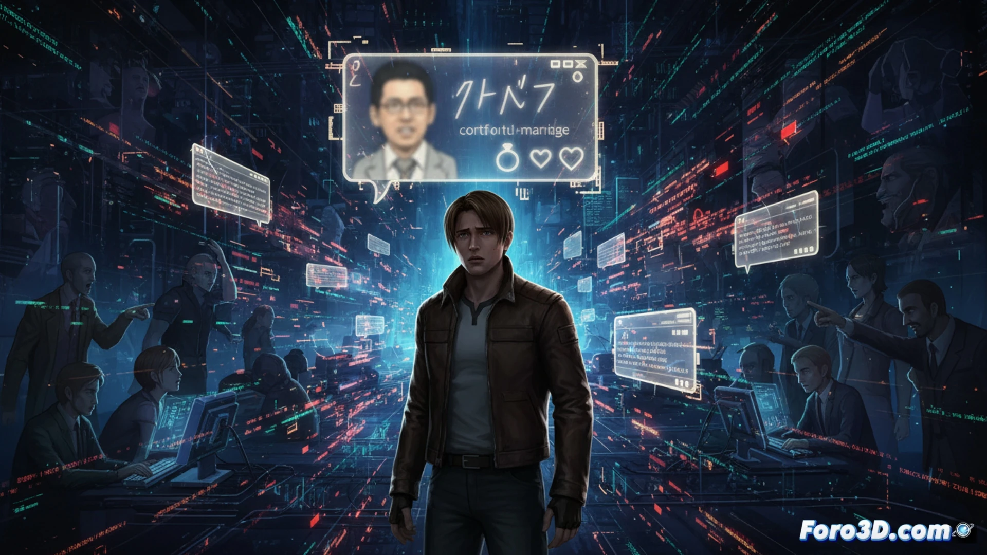 Deepfakes textuales: el falso casamiento de Leon Kennedy en Resident Evil