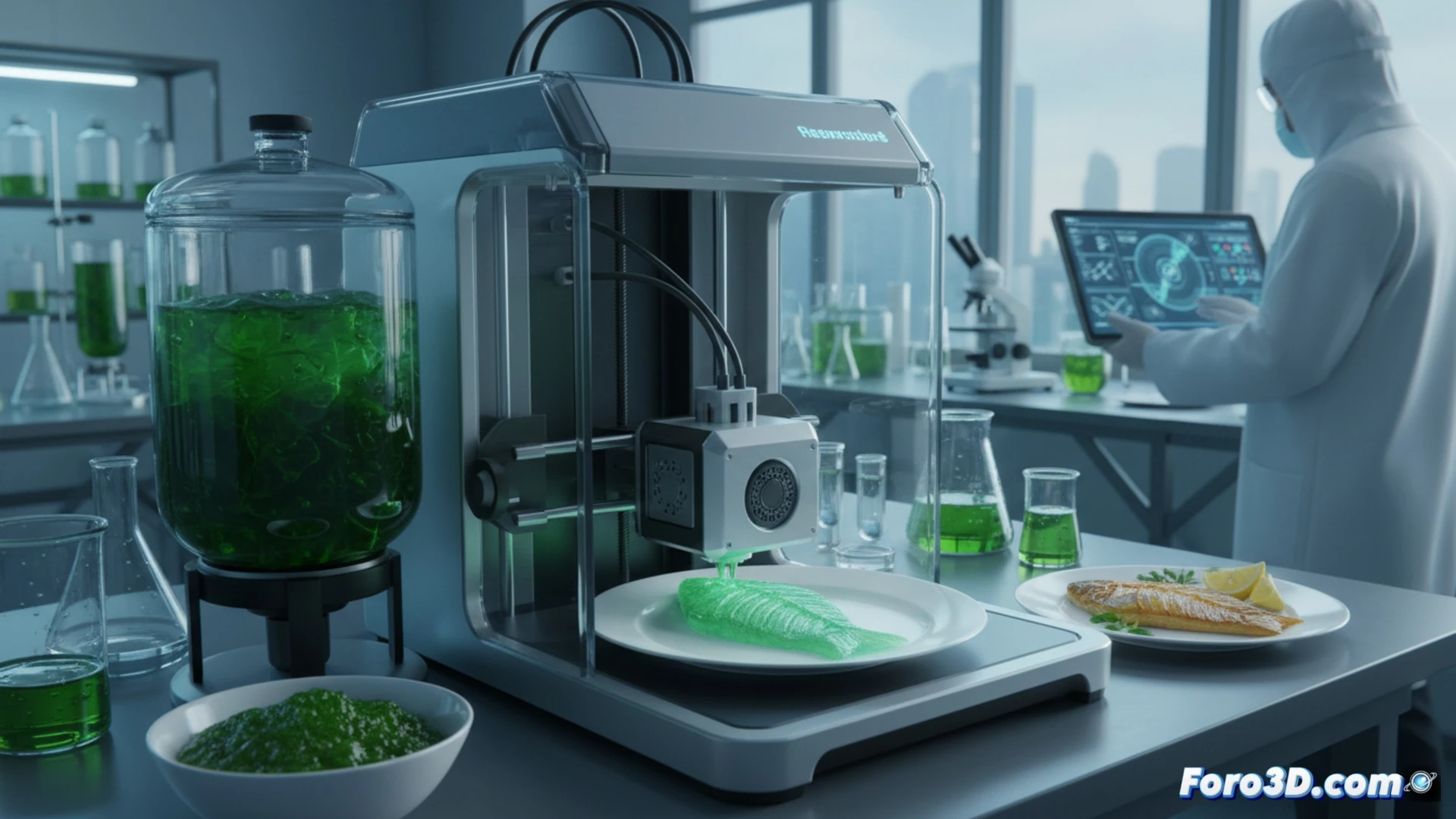 Desarrollan tinta comestible de microalgas para imprimir 