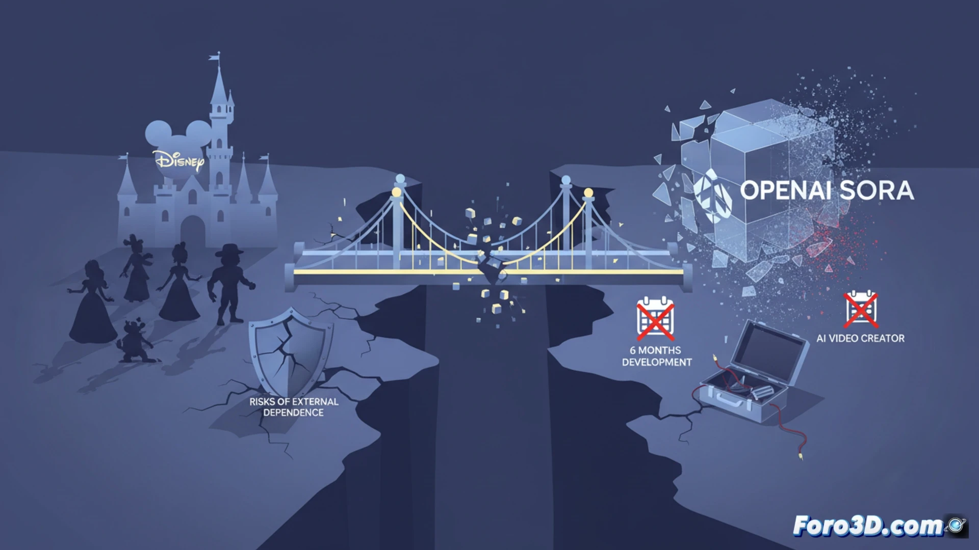 Disney y OpenAI: lección sobre dependencia tecnológica en IA