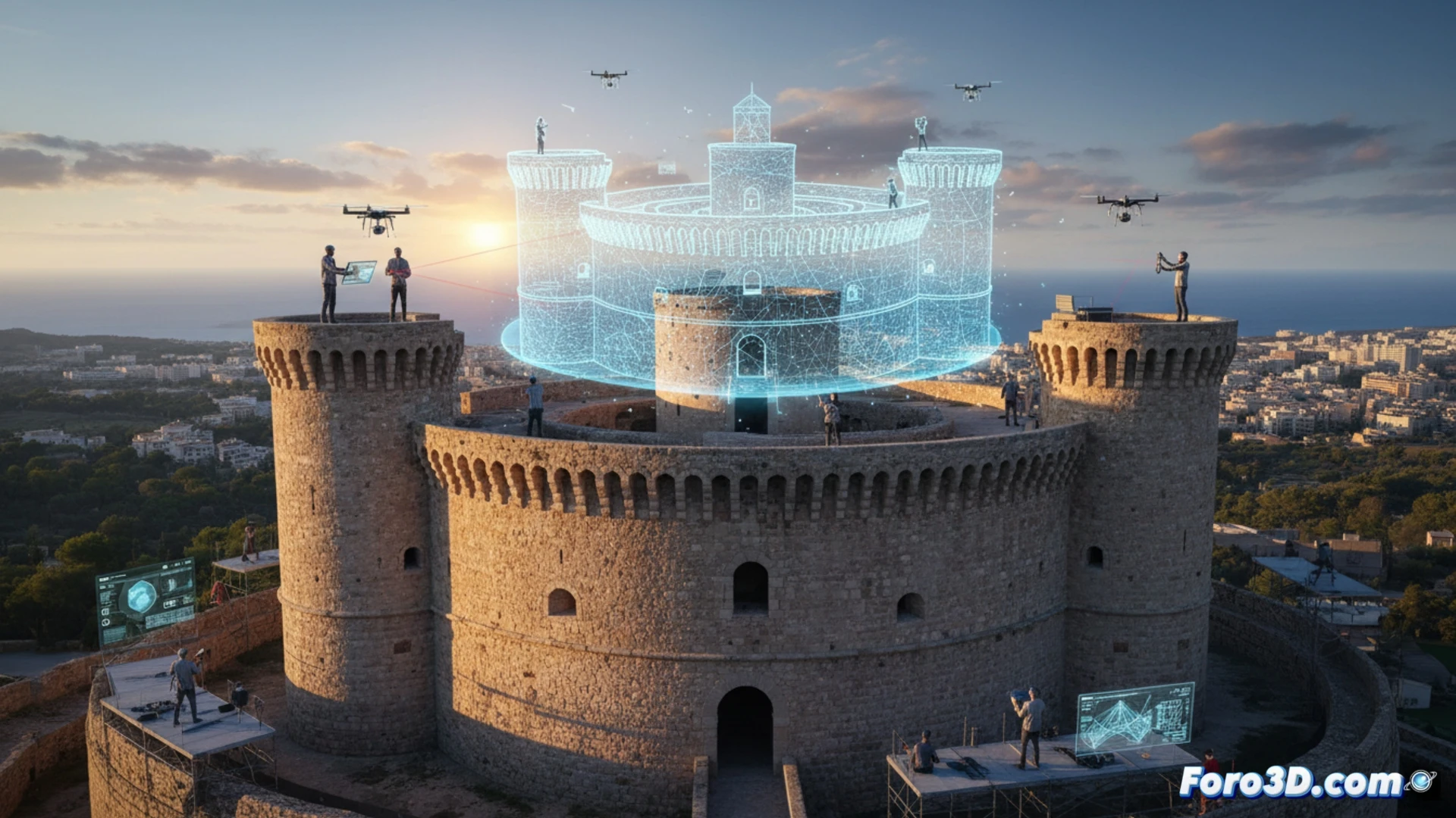 Documentando la leyenda: gemelo digital del Castillo de Bellver