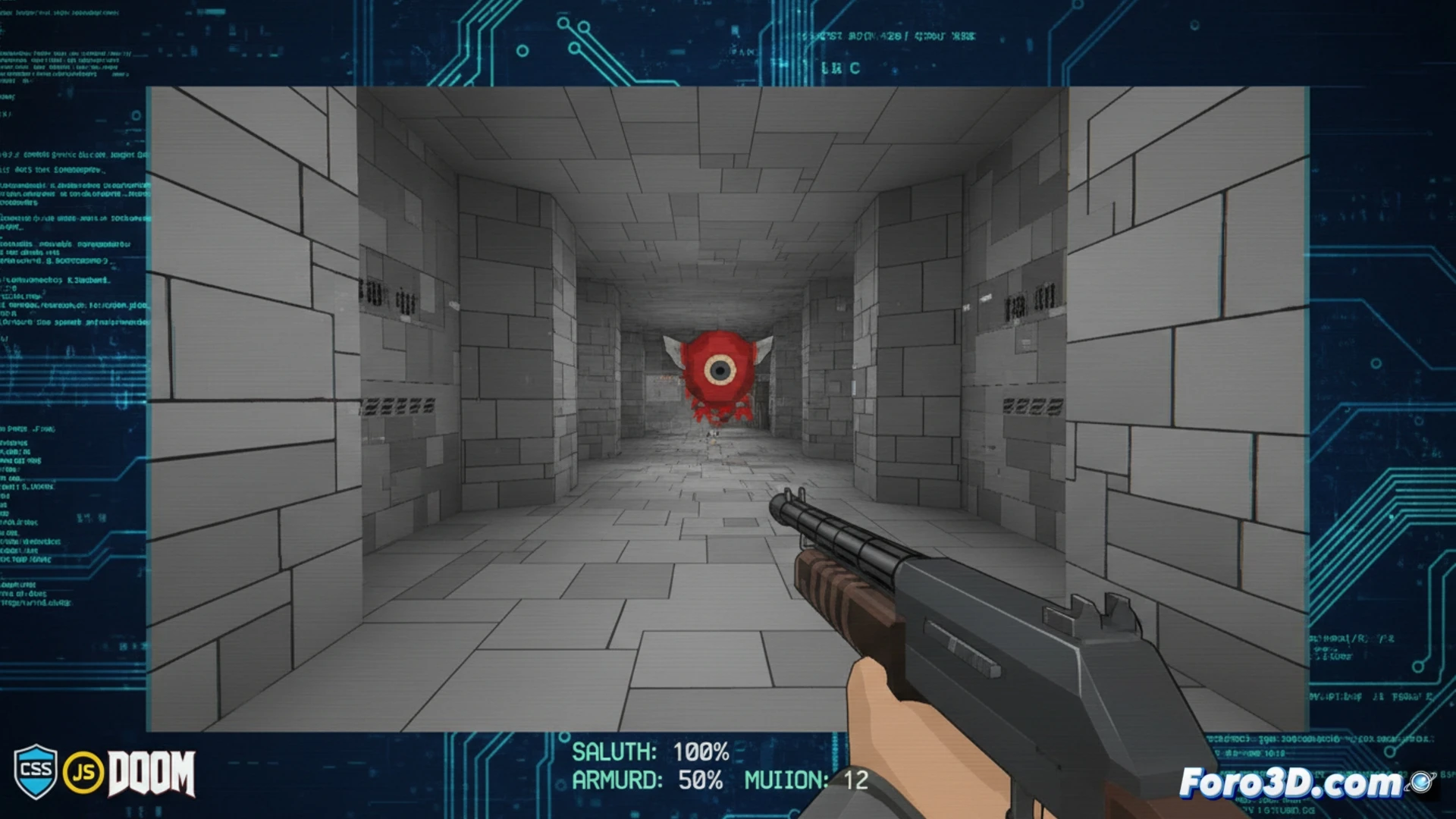 DOOM renderizado en 3D solo con CSS y JavaScript: un hito técnico