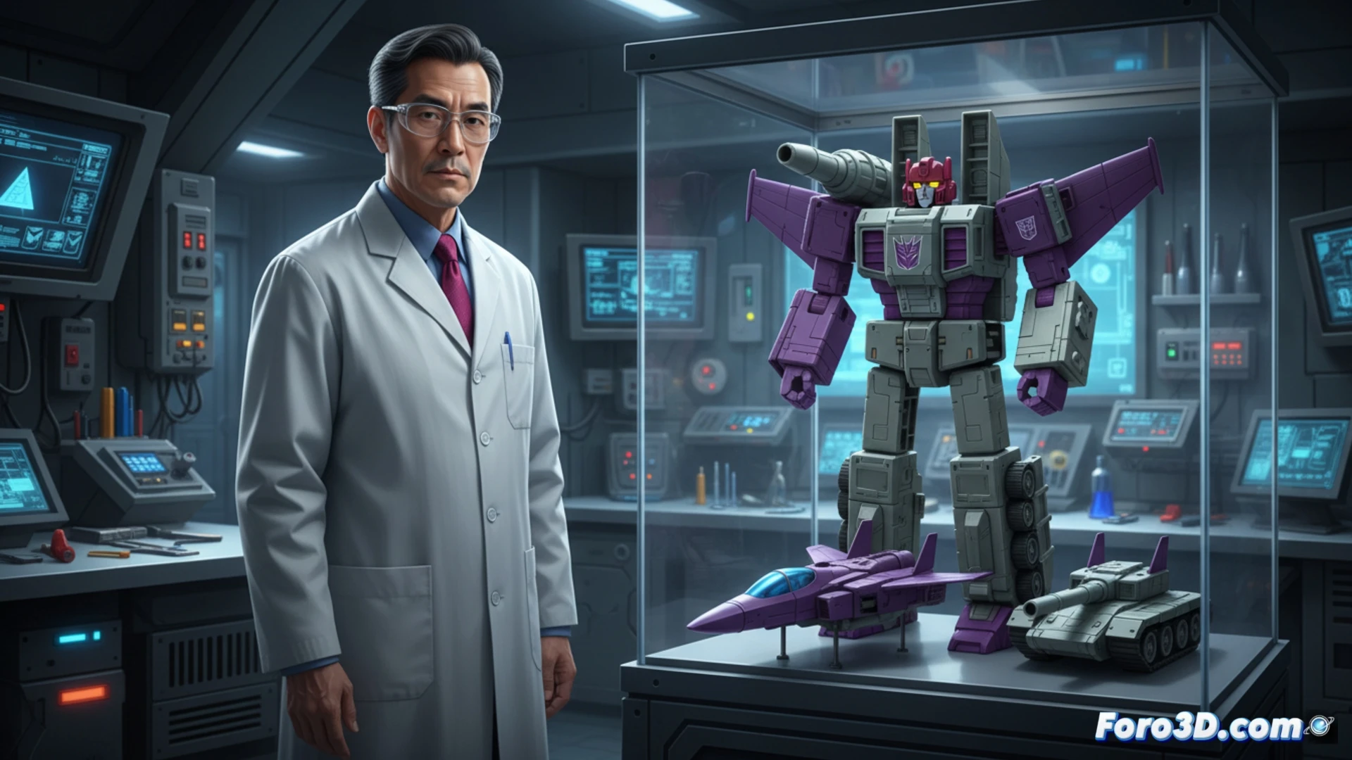 Dr. Wu revela prototipo de Flywheels, el Duocon Decepticon