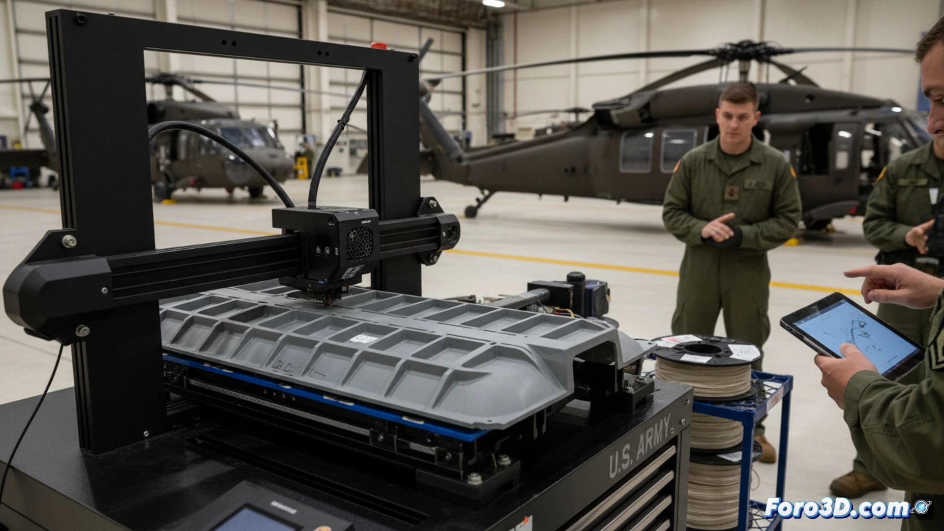 El ejército imprime en 3D aletas de repuesto para el Black Hawk