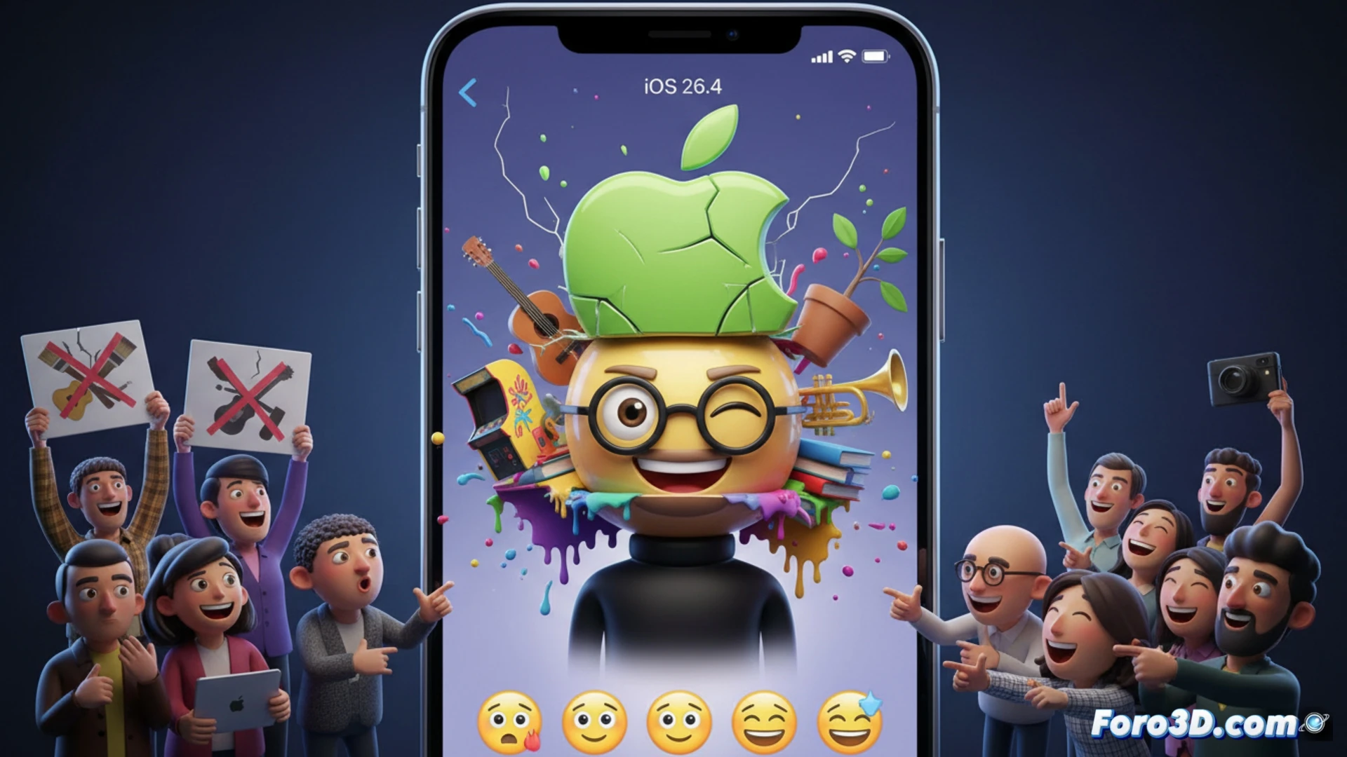 El emoji de la polémica: Apple se ríe de sí misma en iOS 26.4