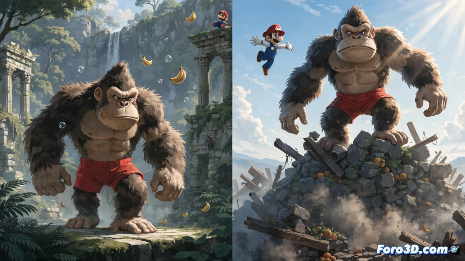 El equipo de Odyssey define la esencia de Donkey Kong en Bananza