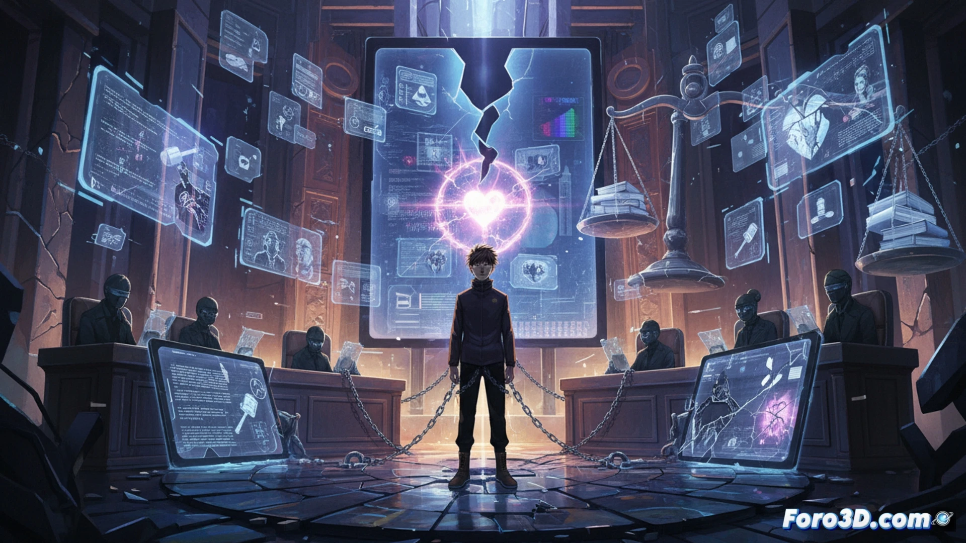 El juicio de Itadori: arte digital y crítica al sistema judicial