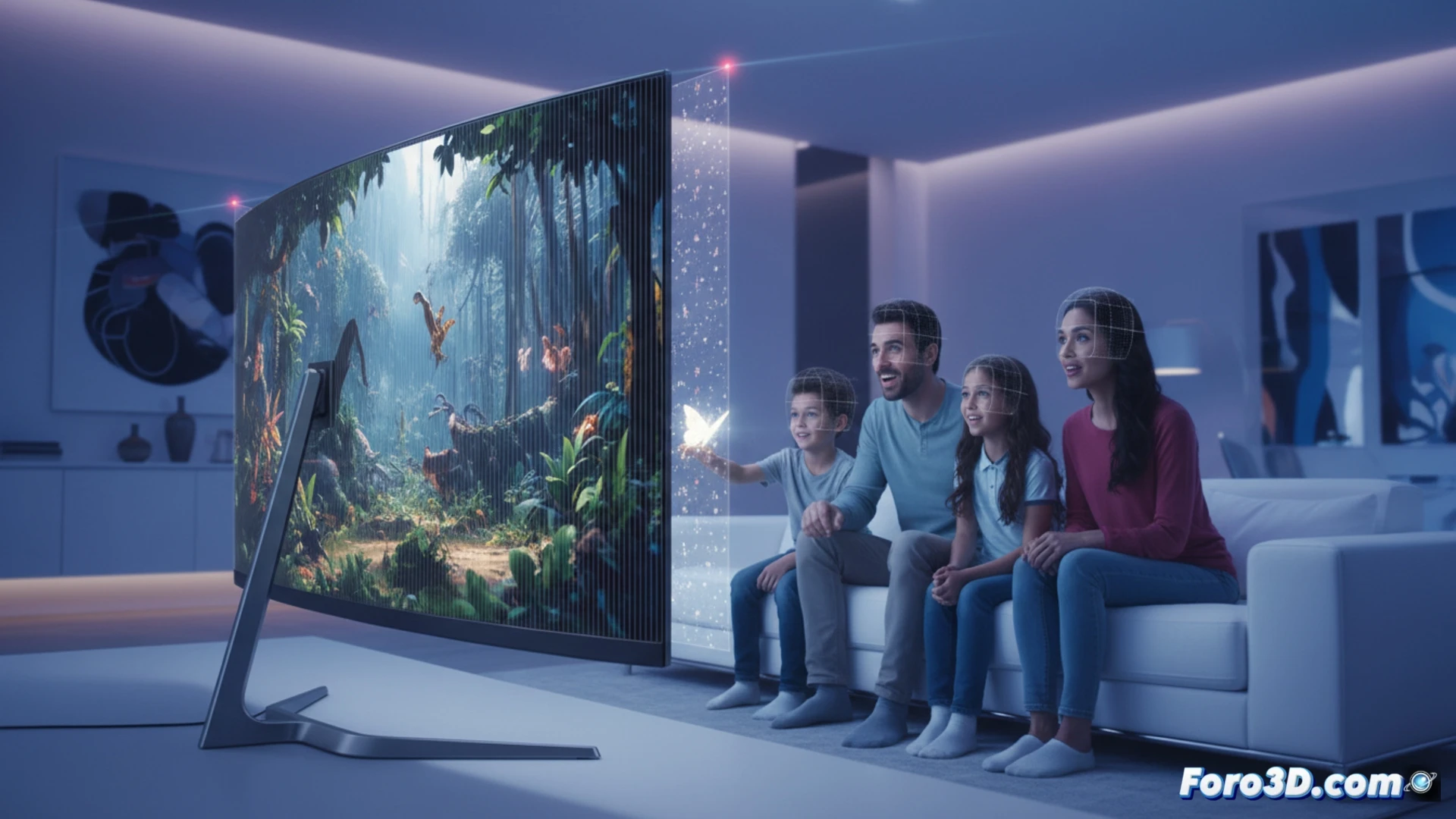 El truco visual de los monitores 3D sin gafas de Samsung