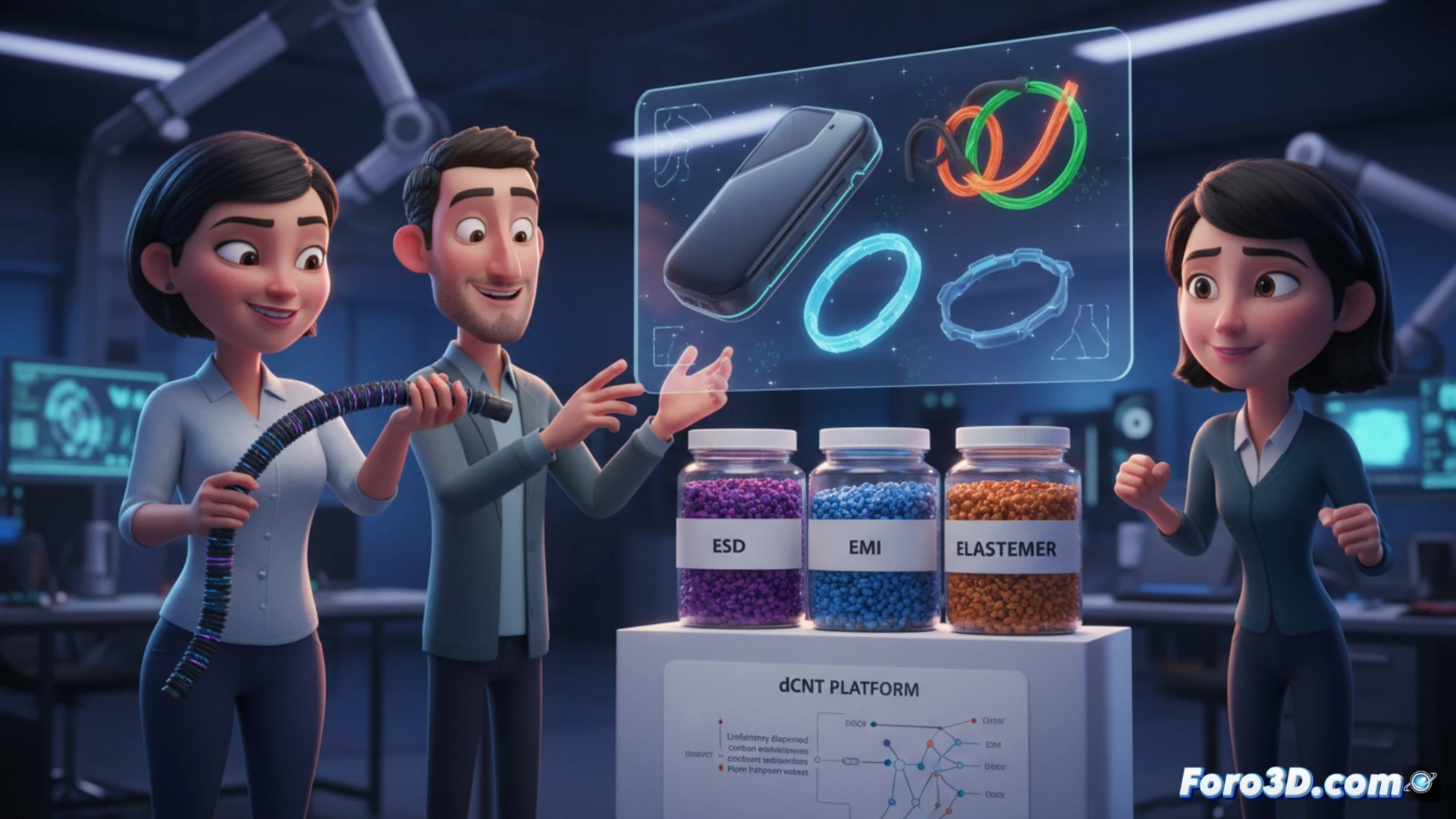 Elastómeros con dCNT para ESD/EMI: La microestructura como clave