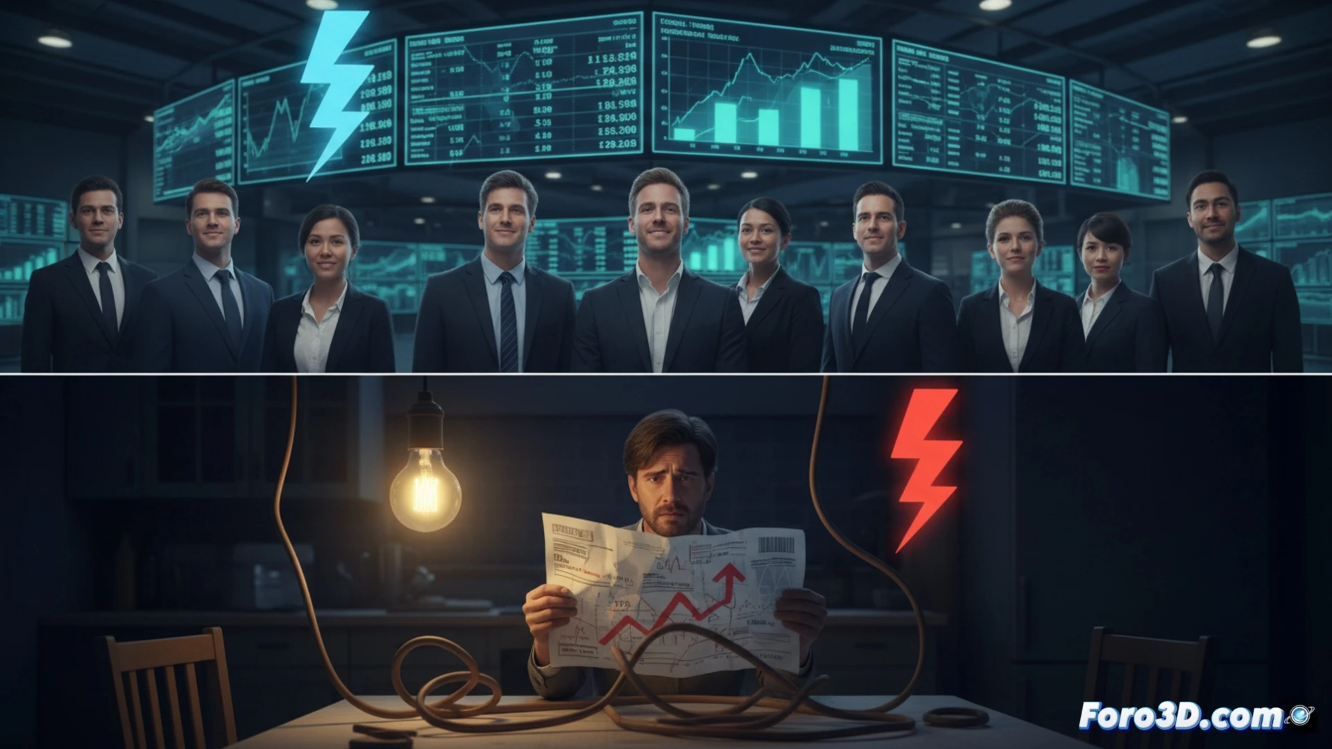 Electricidad barata en el mercado, pero cara en el recibo doméstico