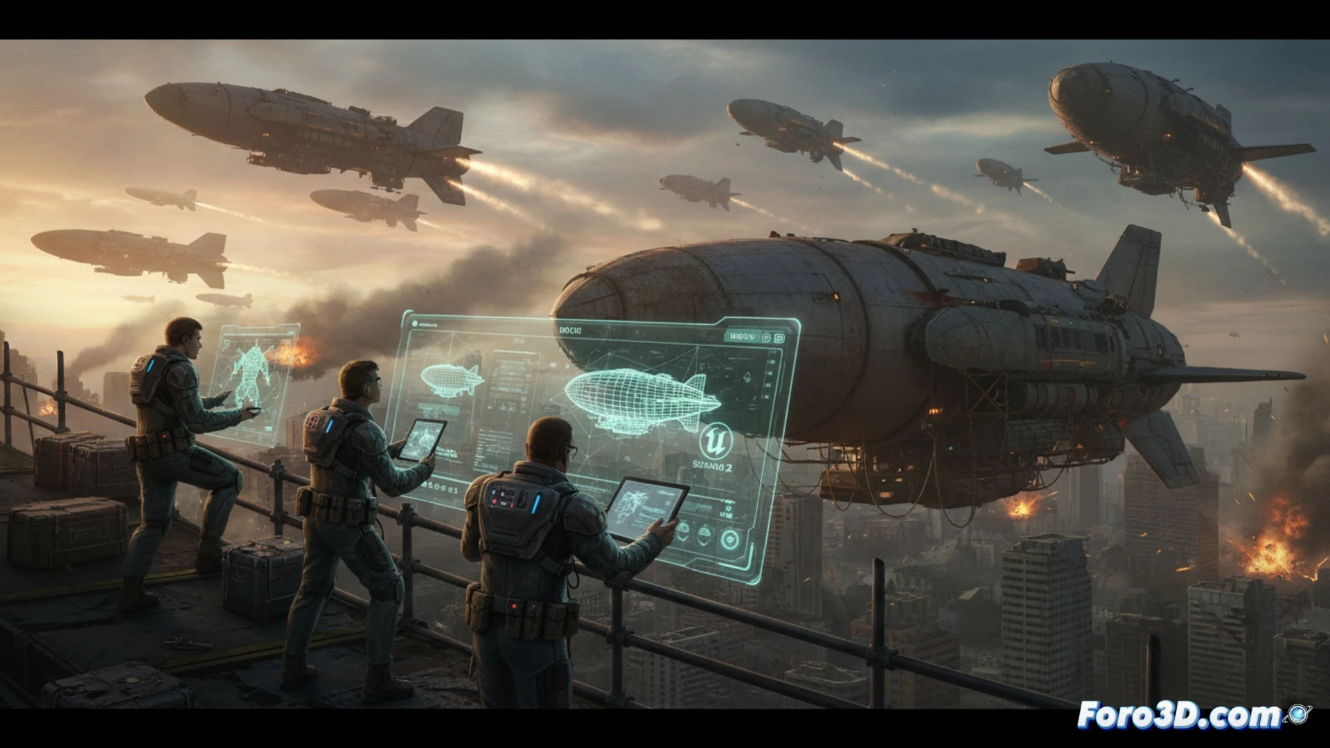 Escalando VFX en Fallout: USD, Unreal y dirigibles para la temporada 2