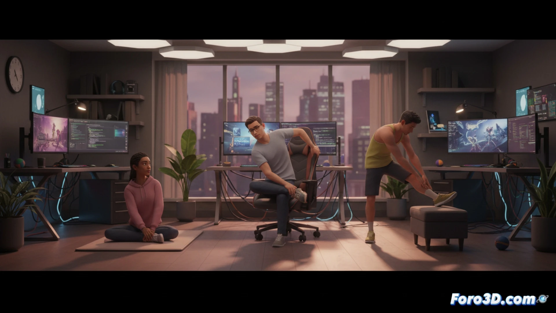 Estiramientos para gamers: alivia el dolor lumbar