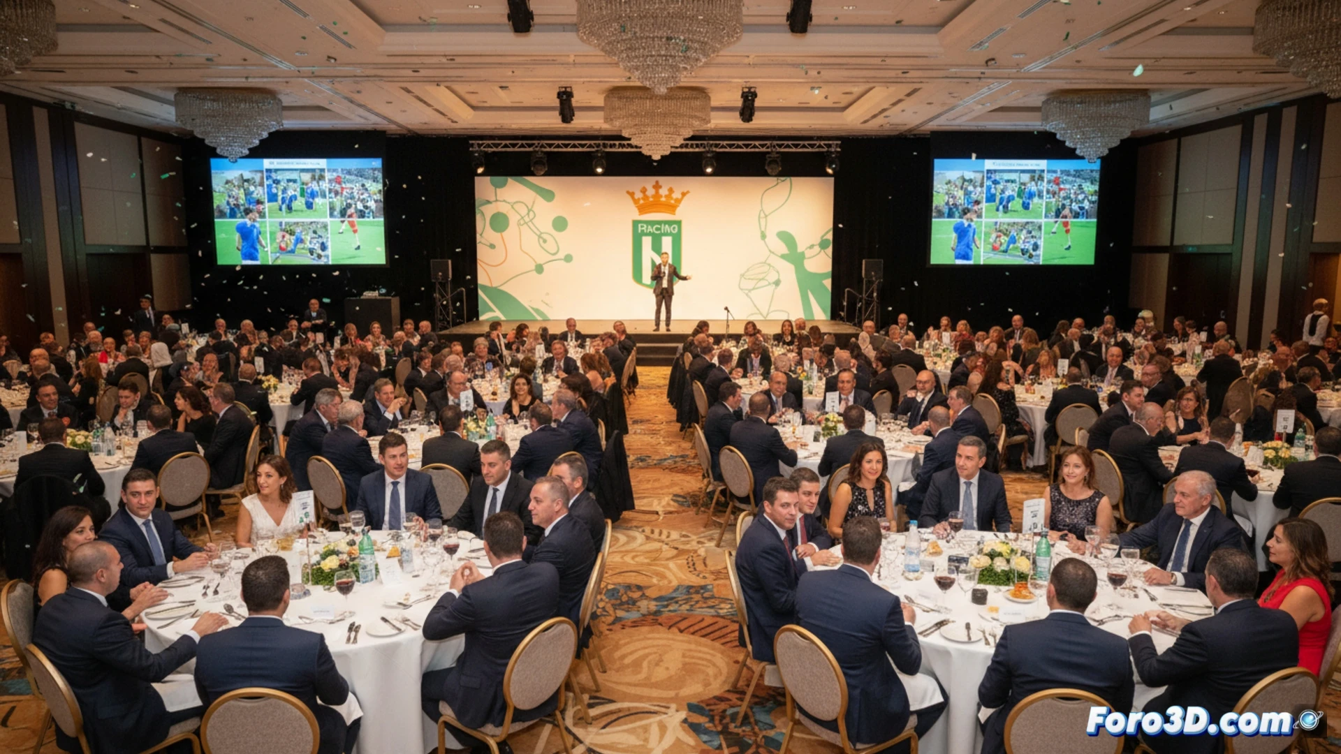 Éxito de participación en la cena solidaria de la Fundación Racing