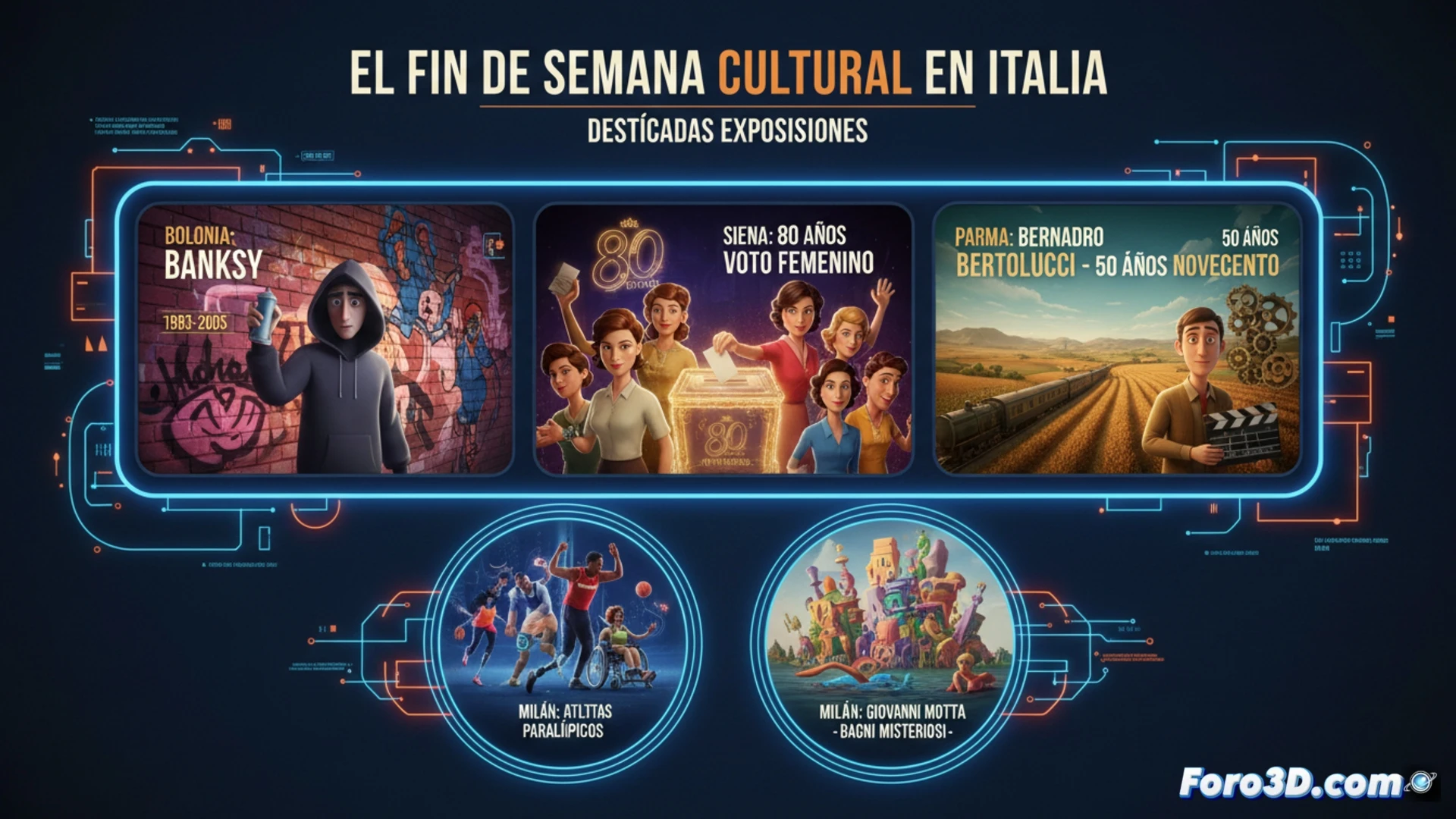 Exposiciones italianas: arte como herramienta de activismo social