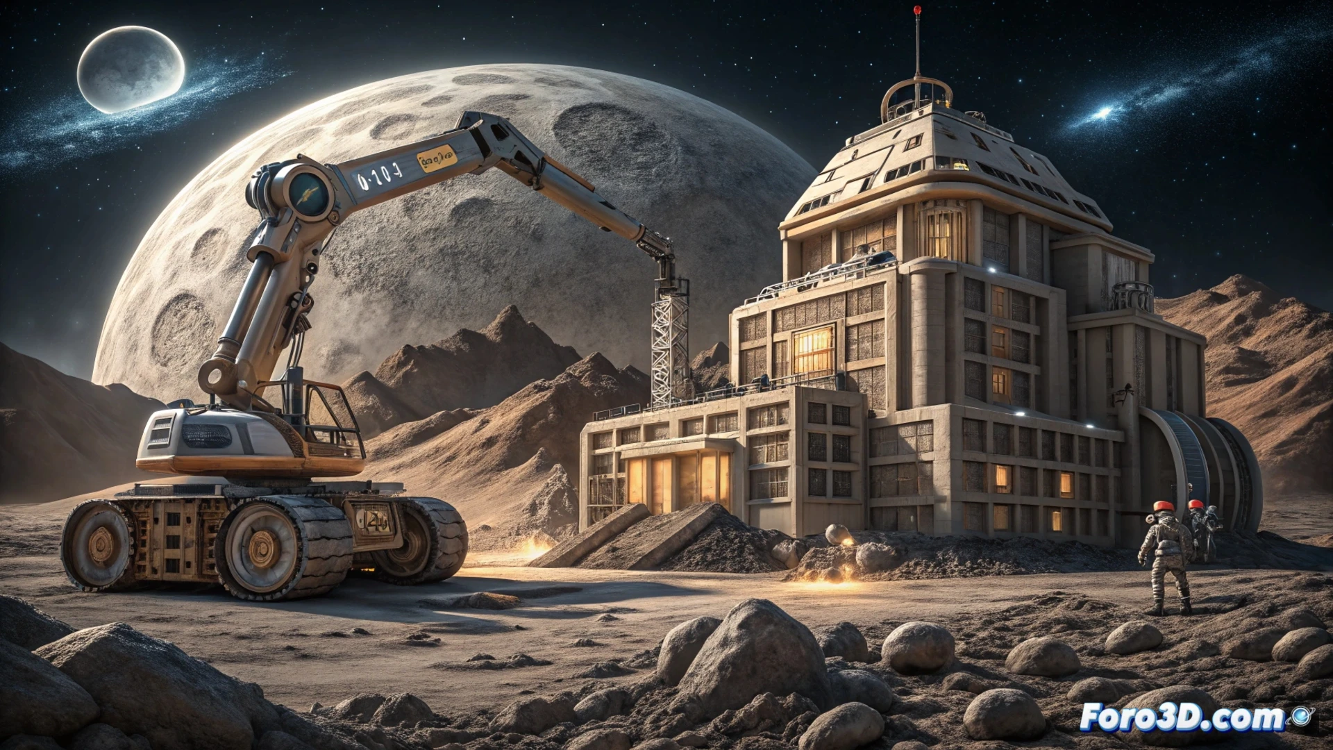 Fabricación aditiva con regolito: BIM para hábitats lunares