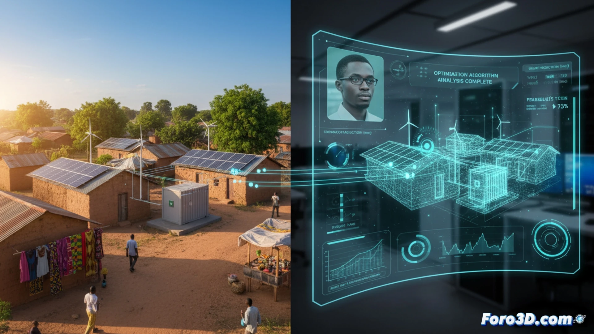 Gemelo digital para microredes sostenibles en Ghana