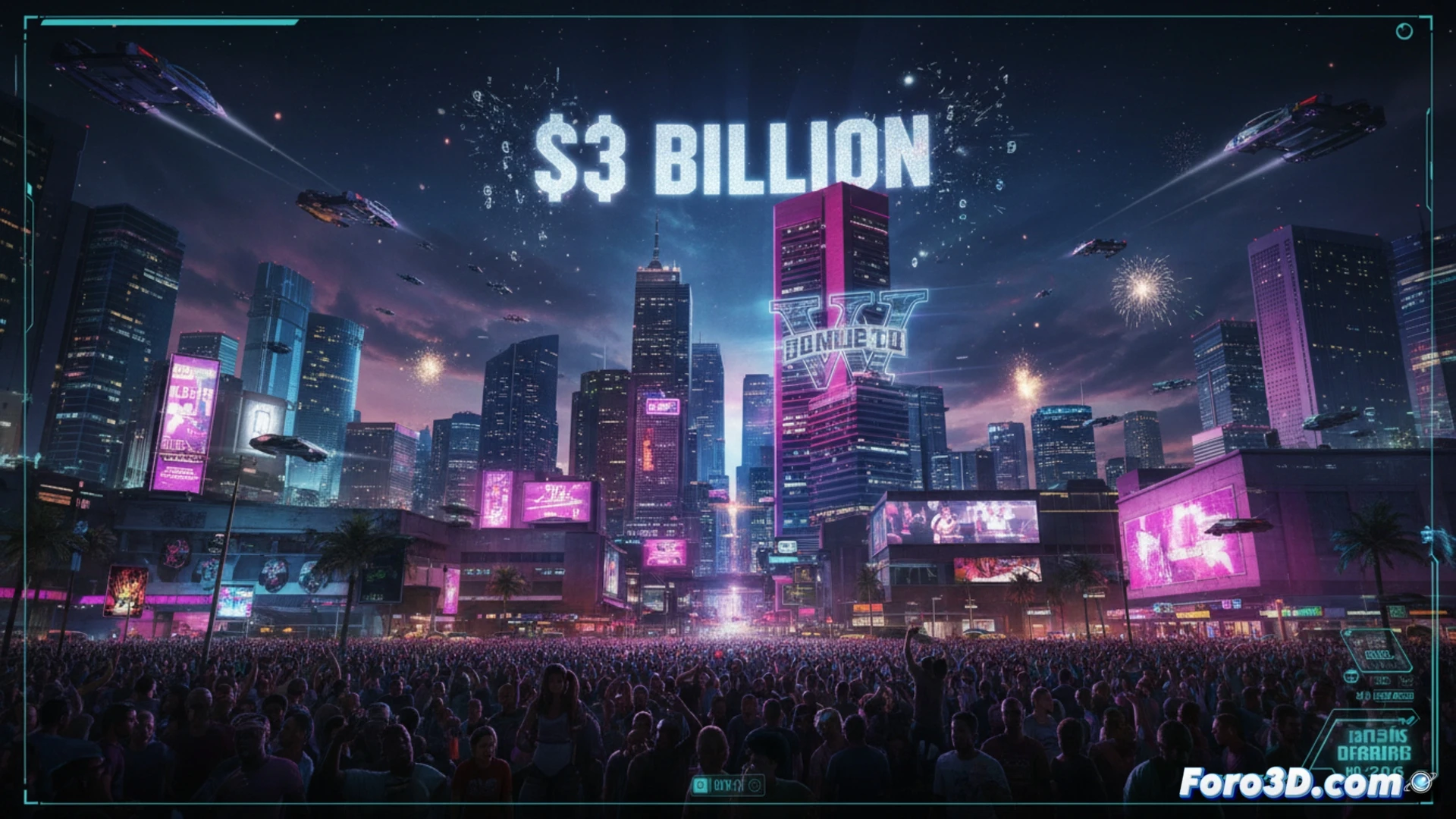 Logo de GTA VI sobre billetes y monedas, simbolizando el enorme presupuesto de produccion.