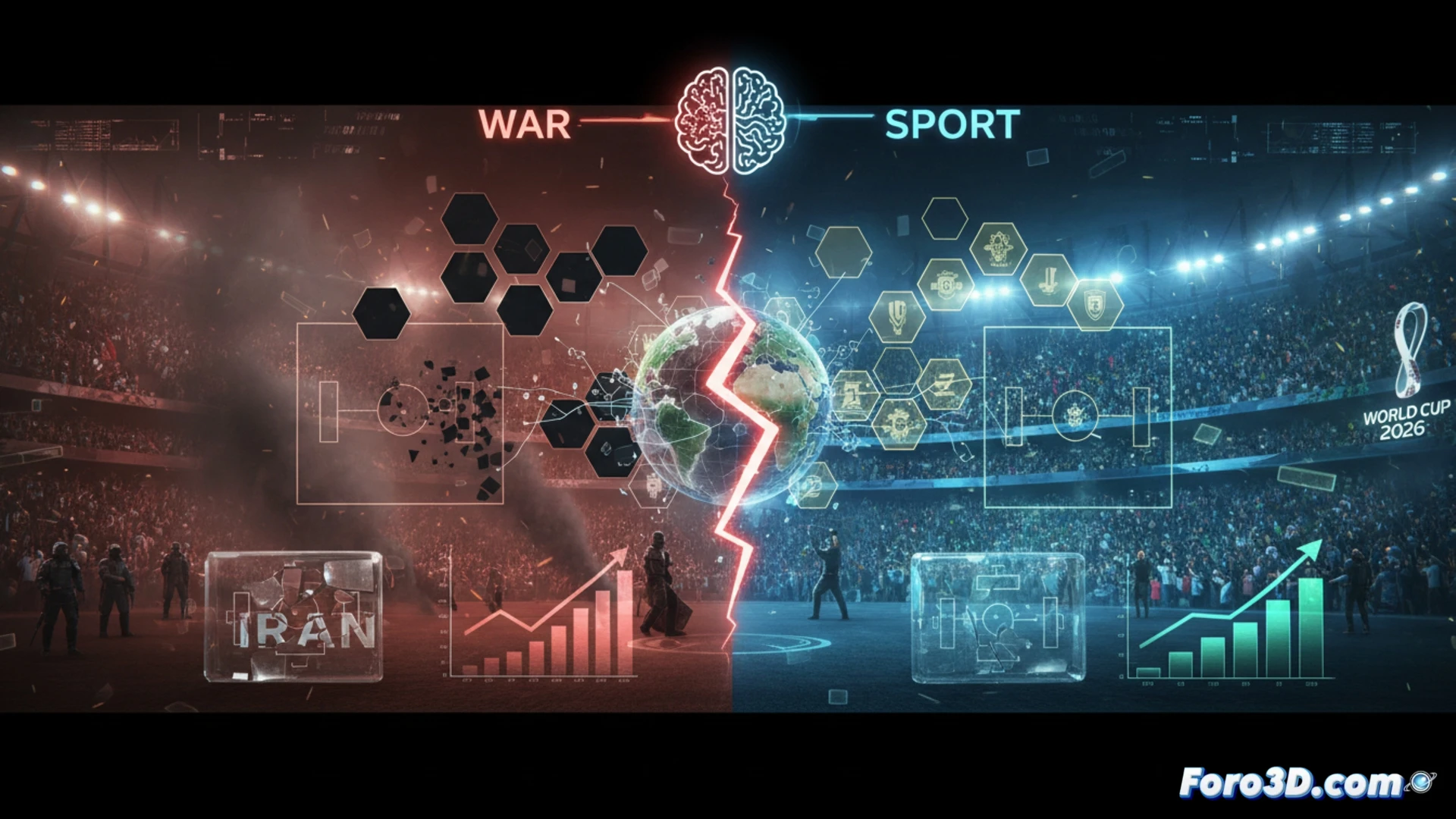 Guerra vs Deporte: Análisis 3D del Impacto en el Mundial
