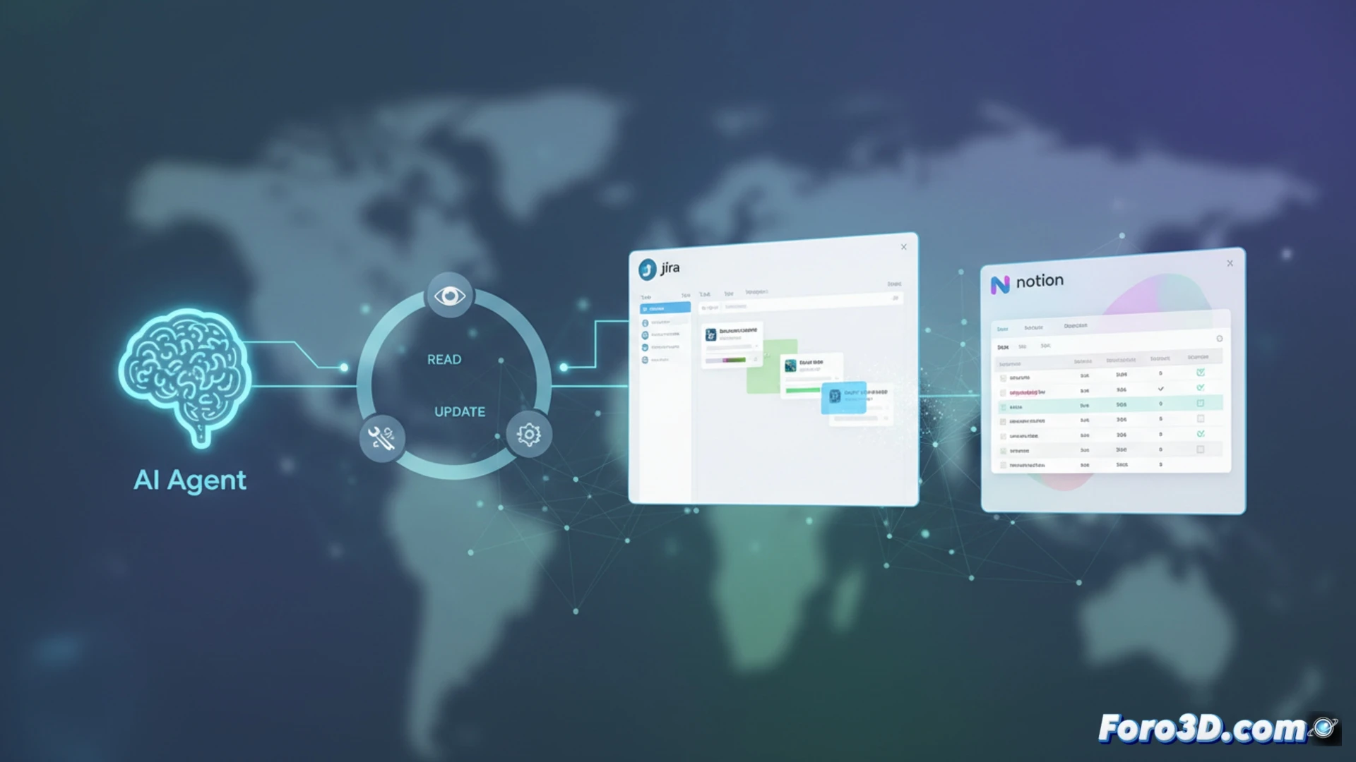 Herramientas de gestión como Jira o Notion se integran en agentes de IA