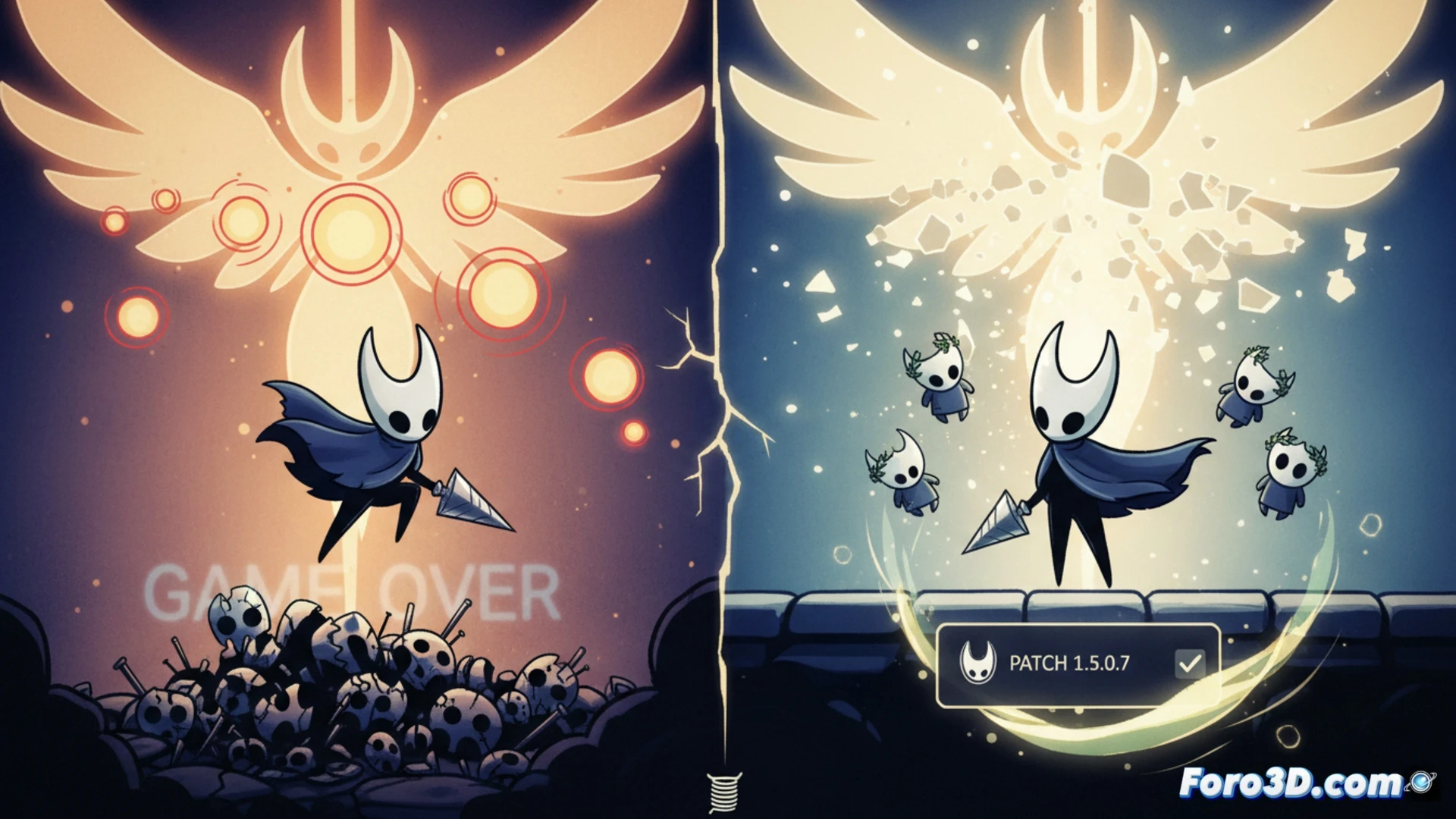 Hollow Knight corrige tras nueve años bug en Radiance