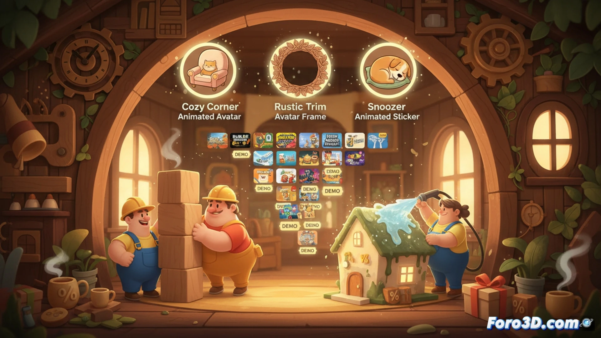 Captura de pantalla de Steam mostrando el evento House & Home Fest con juegos acogedores y demos destacadas.