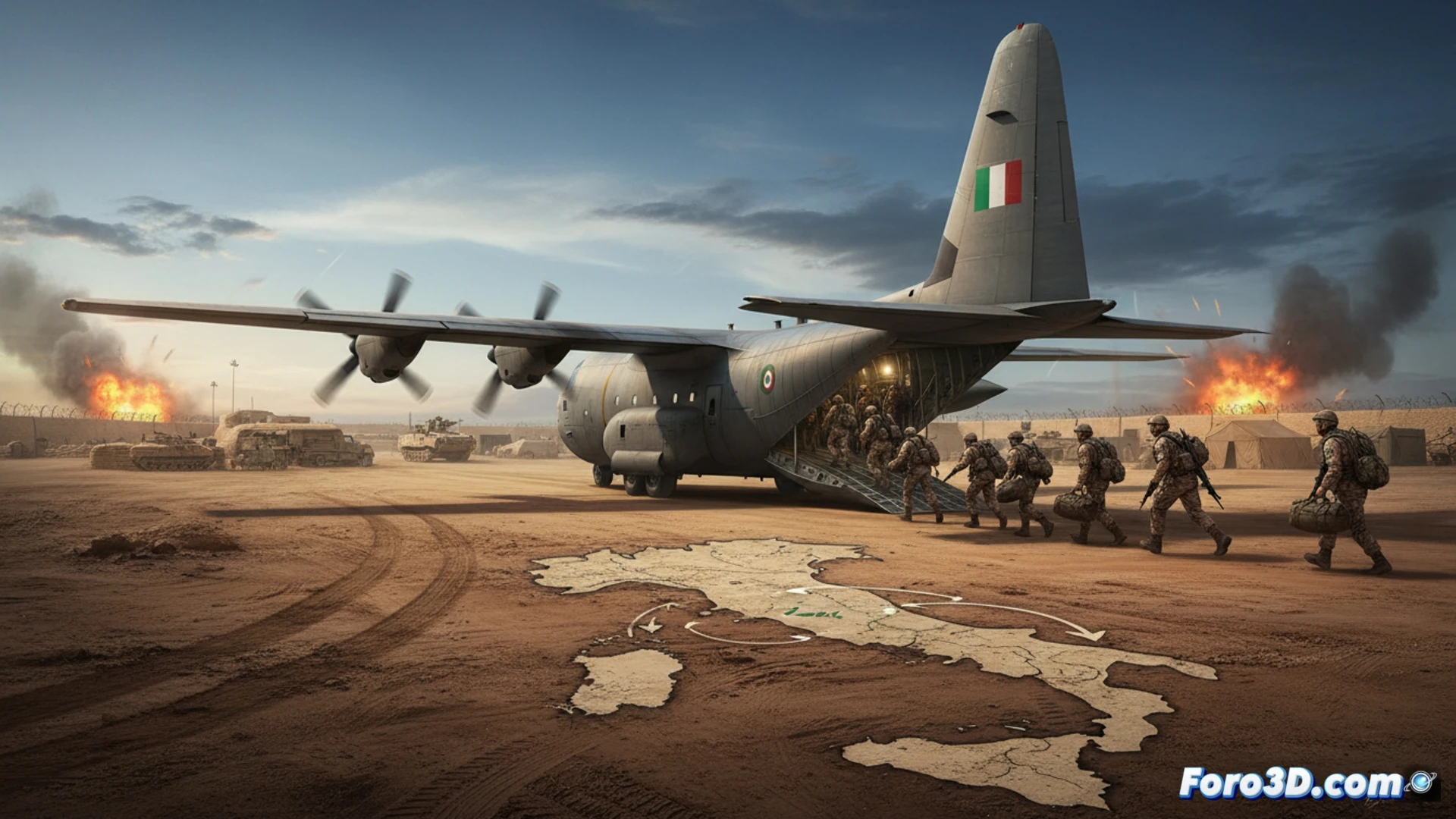 Italia confirma ataque iraní en Irak y acelera evacuación de tropas