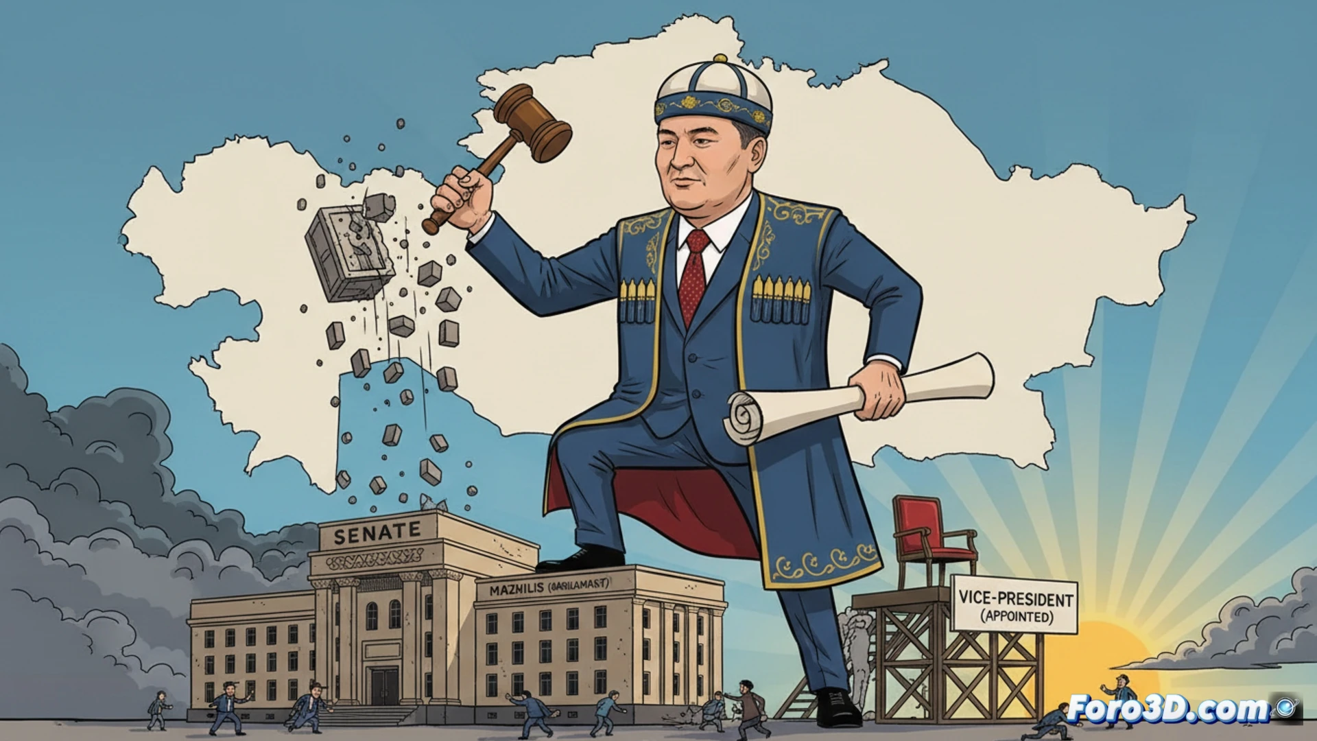 Kazajistán aprueba reforma que concentra poder presidencial