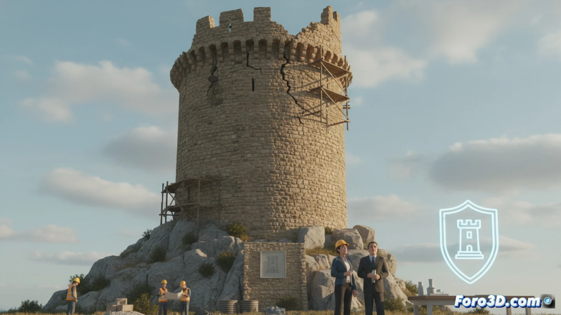 La conservación de la Torre del Castillo y el papel clave del 3D