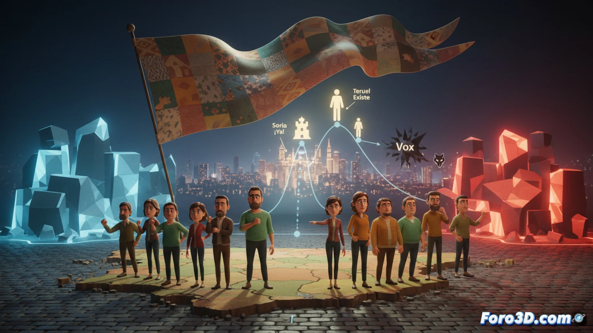 La España Vaciada en 3D: del auge electoral al declive visualizado