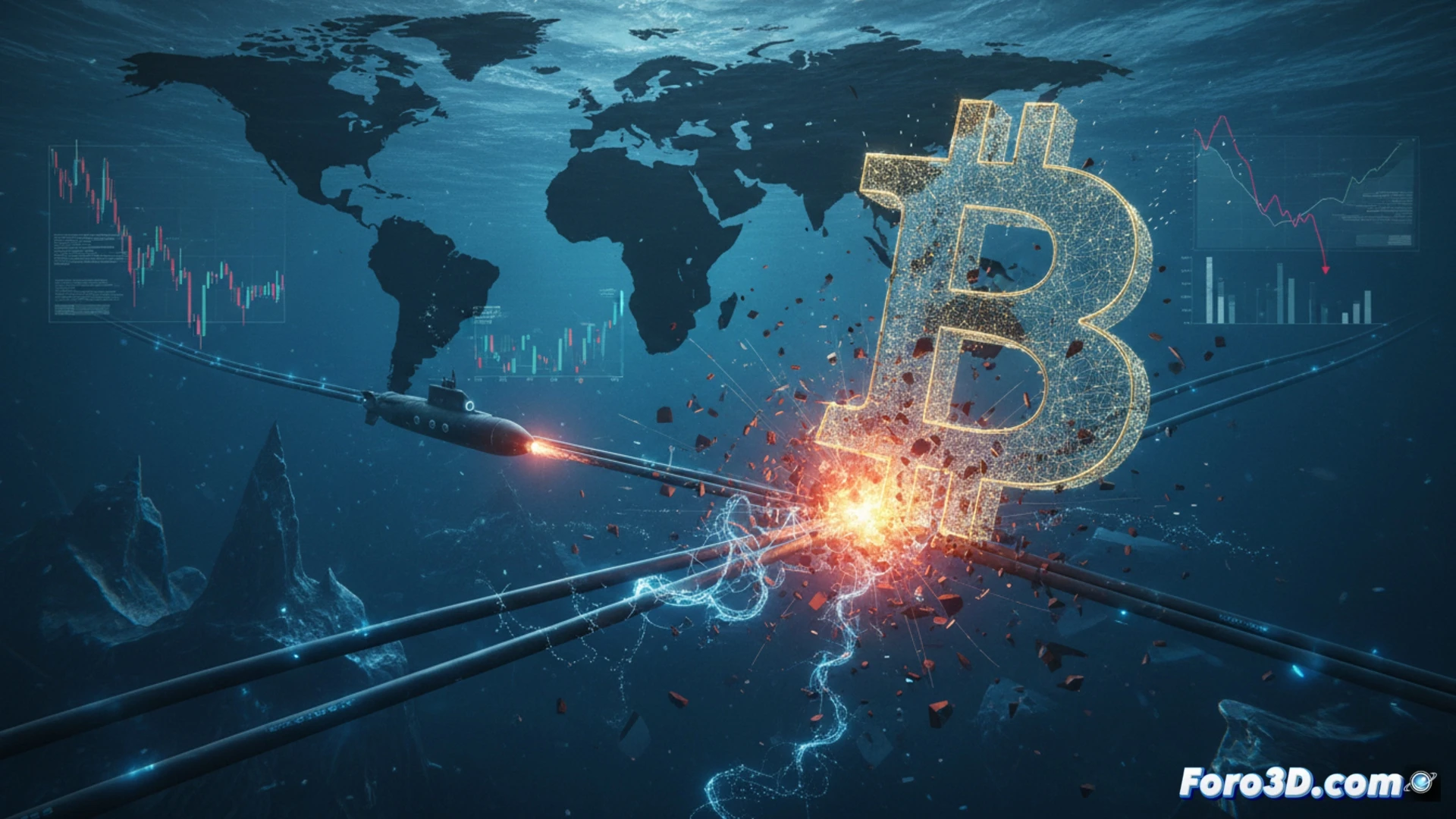 La fragilidad física de Bitcoin: cables submarinos y guerra