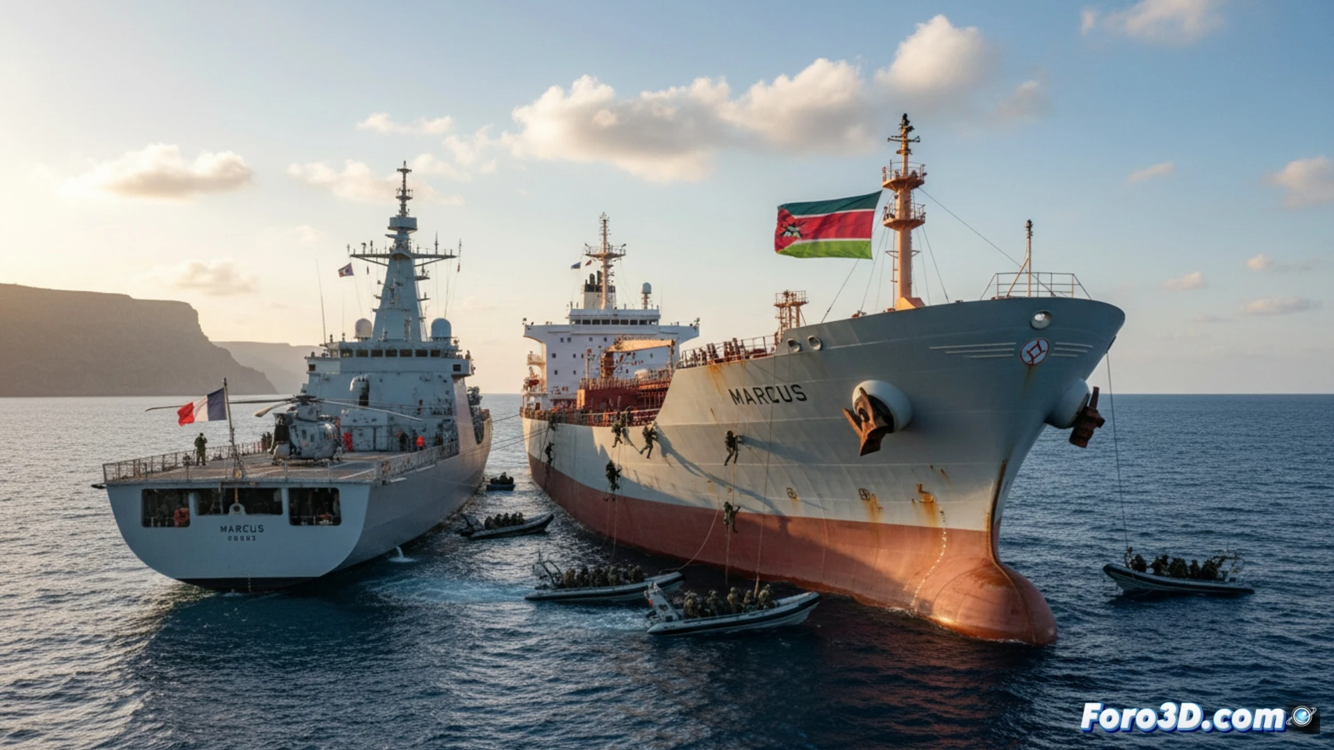 La marina francesa intercepta un petrolero vinculado a Rusia en el Mediterráneo