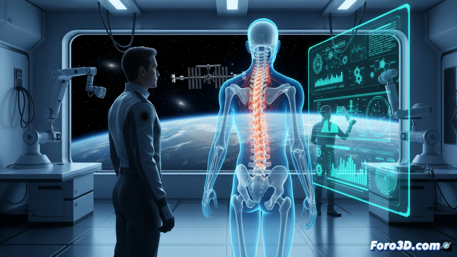 La microgravedad, el envejecimiento y la clave 3D para la espalda