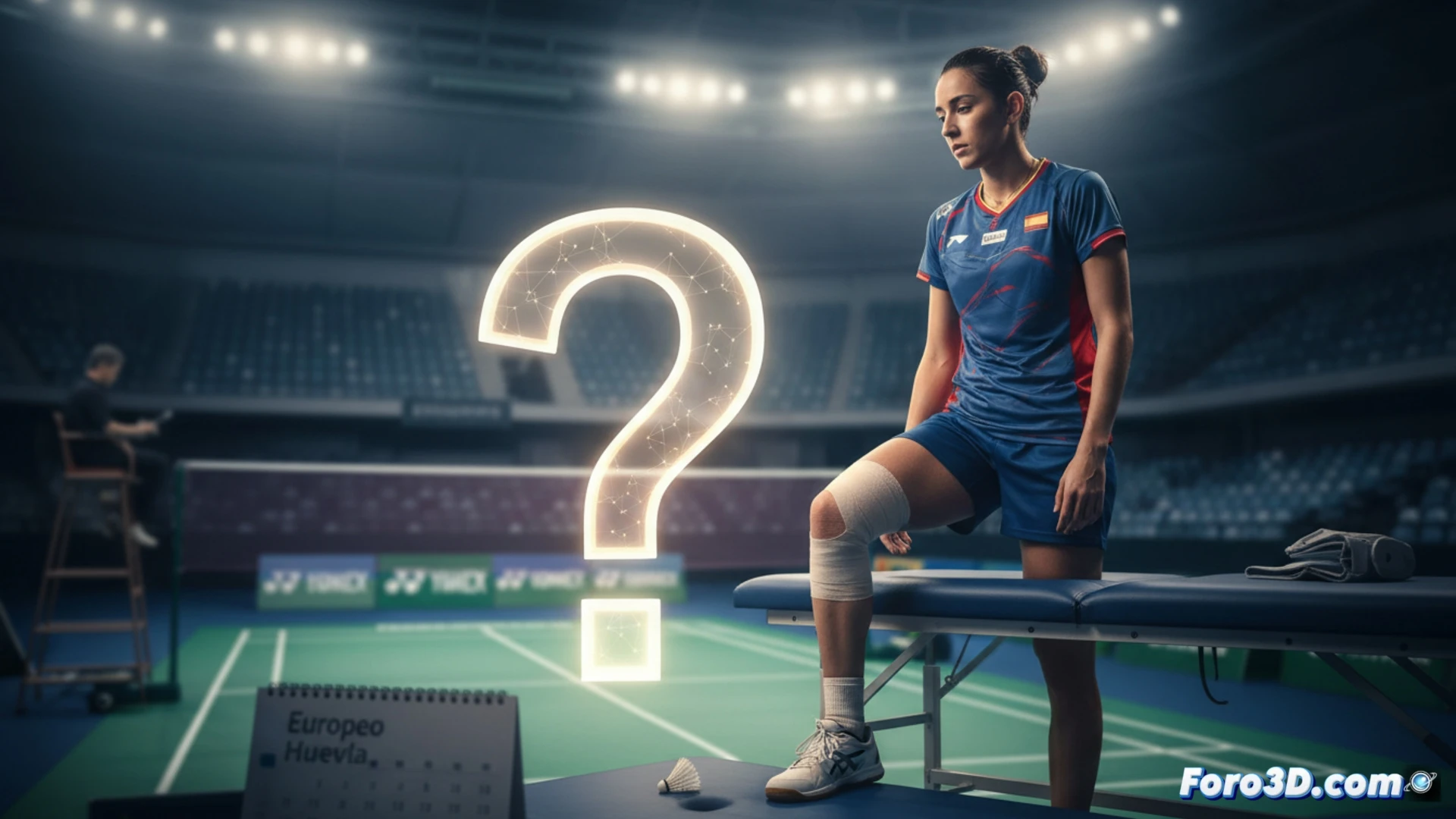 La participación de Carolina Marín en el Europeo de Huelva sigue en el aire