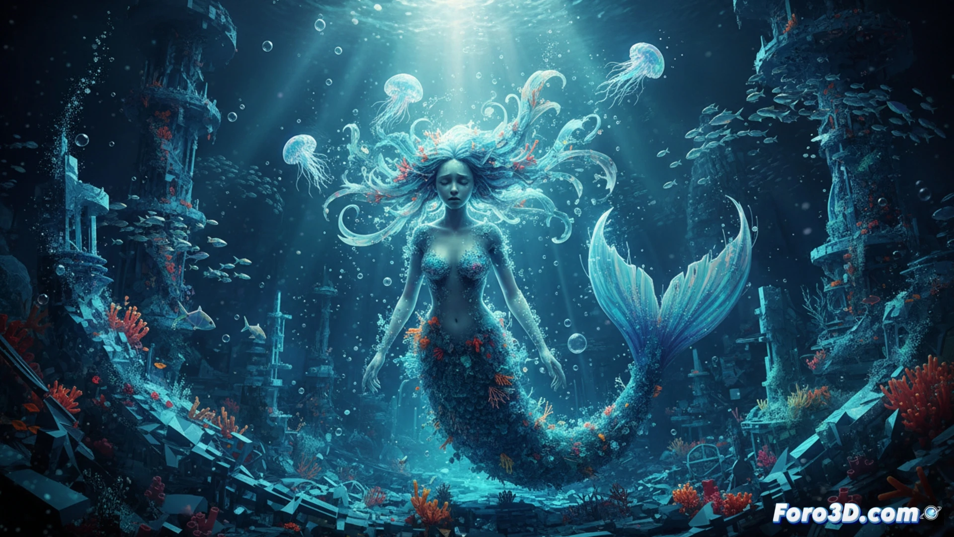 La Sirenuca: De Leyenda a Arte Generativo 3D