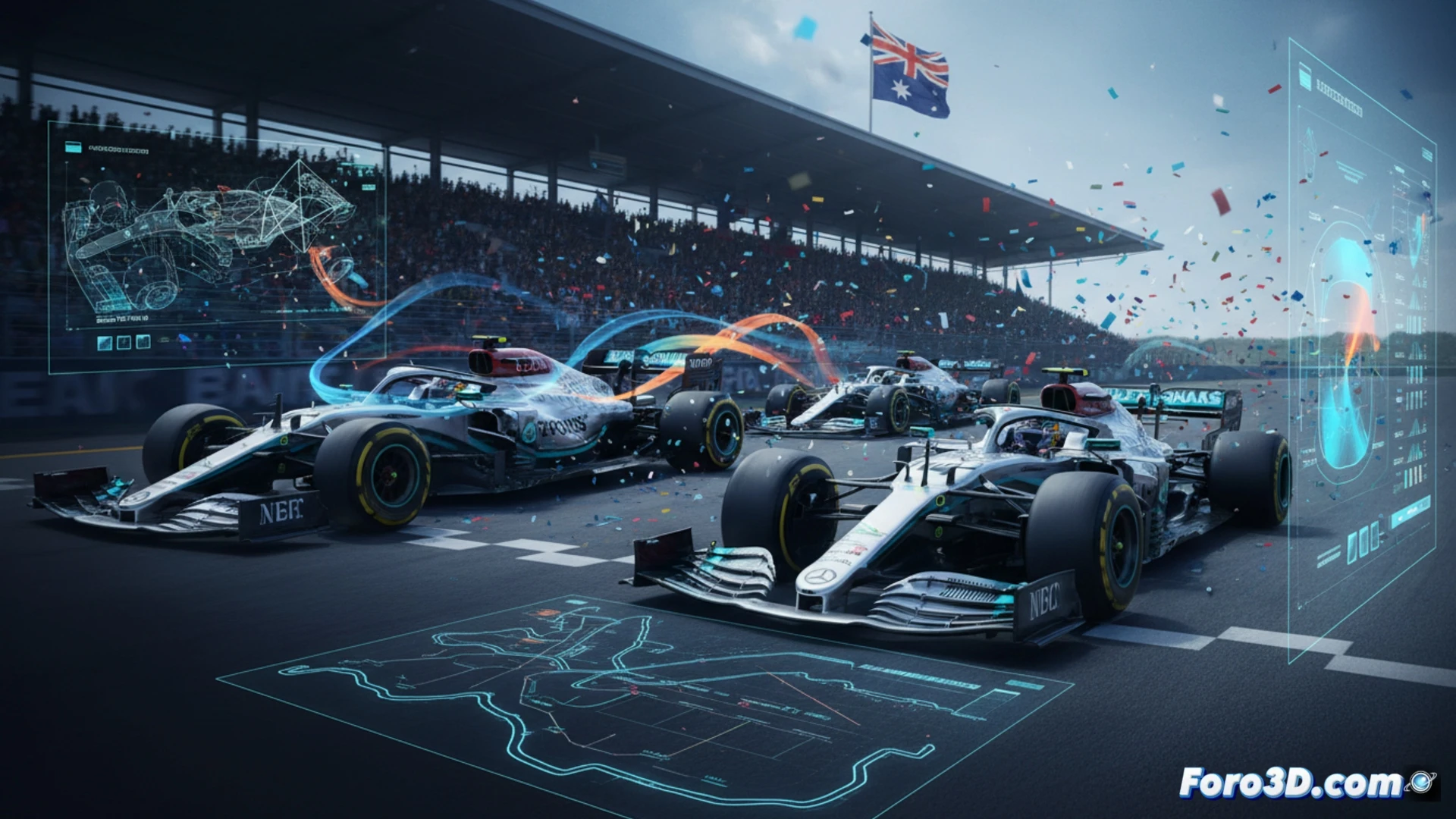 La Victoria de Mercedes en Australia y la Tecnología 3D Tras el Éxito