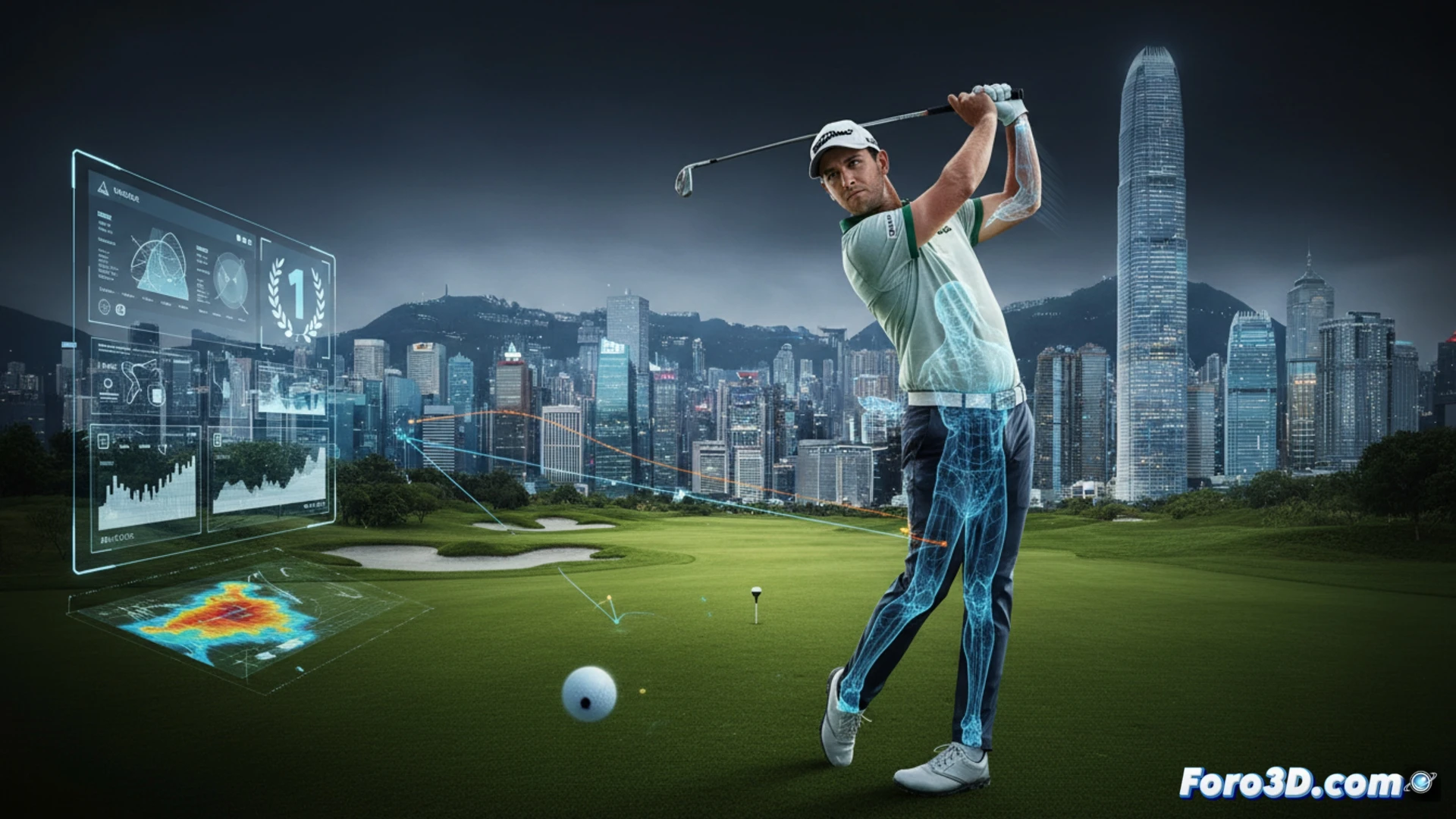 La victoria de Rahm y el análisis 3D en el golf moderno